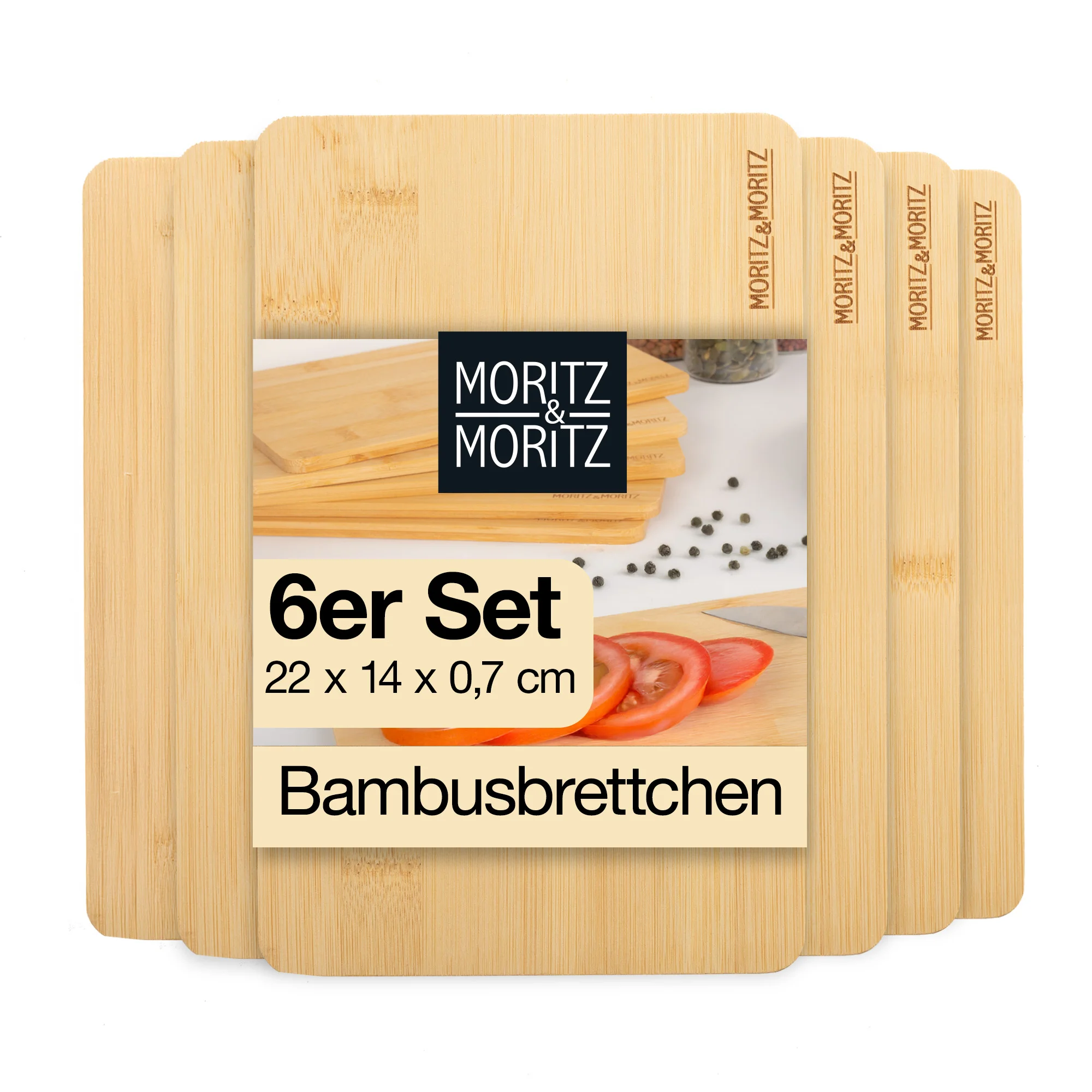 Bambusbrettchen 6er Set