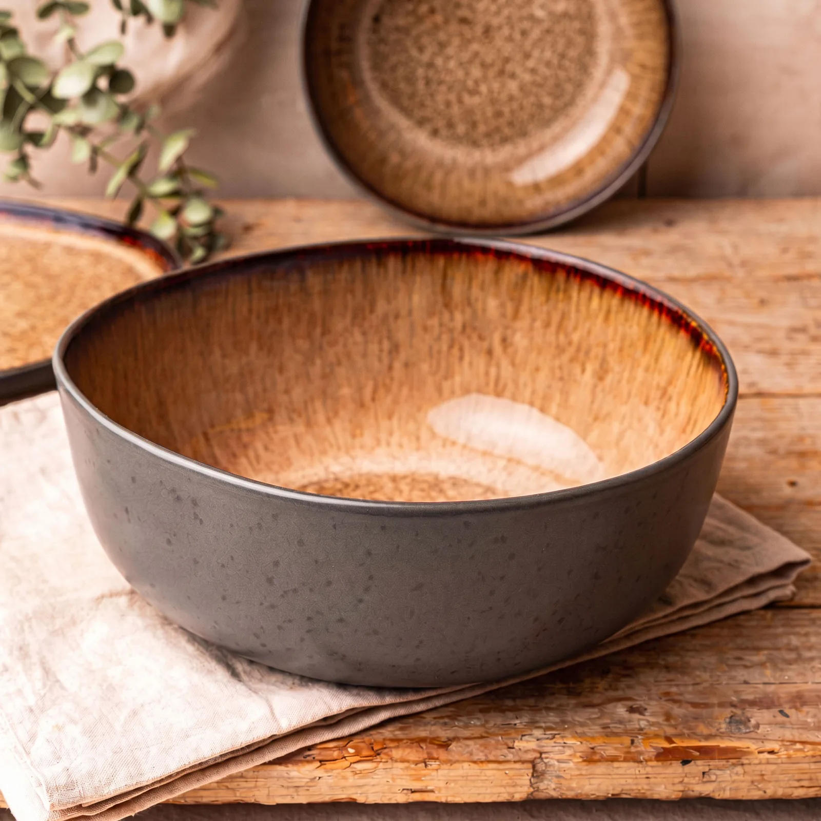 ORGANIC Servierschale 2-teilig Beige, Bild 3