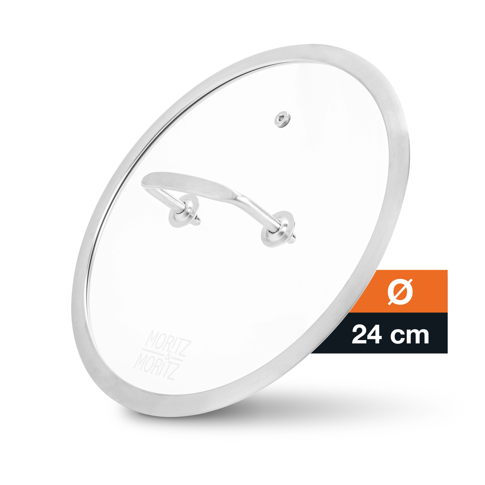 Pfannendeckel 24cm, vor weißem Hintergrund