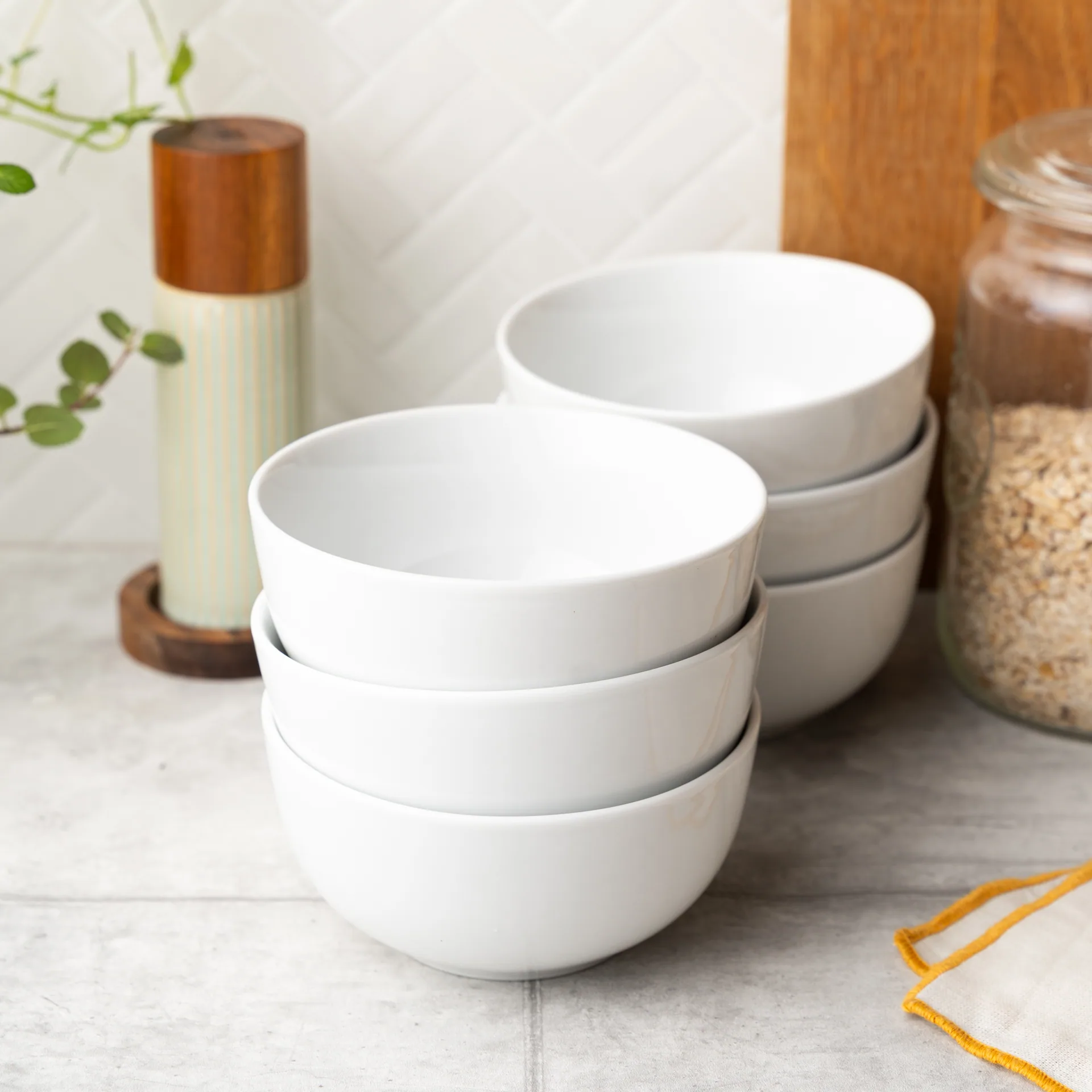 Moritz & Moritz Müslischalen BASIC 6er weiß
