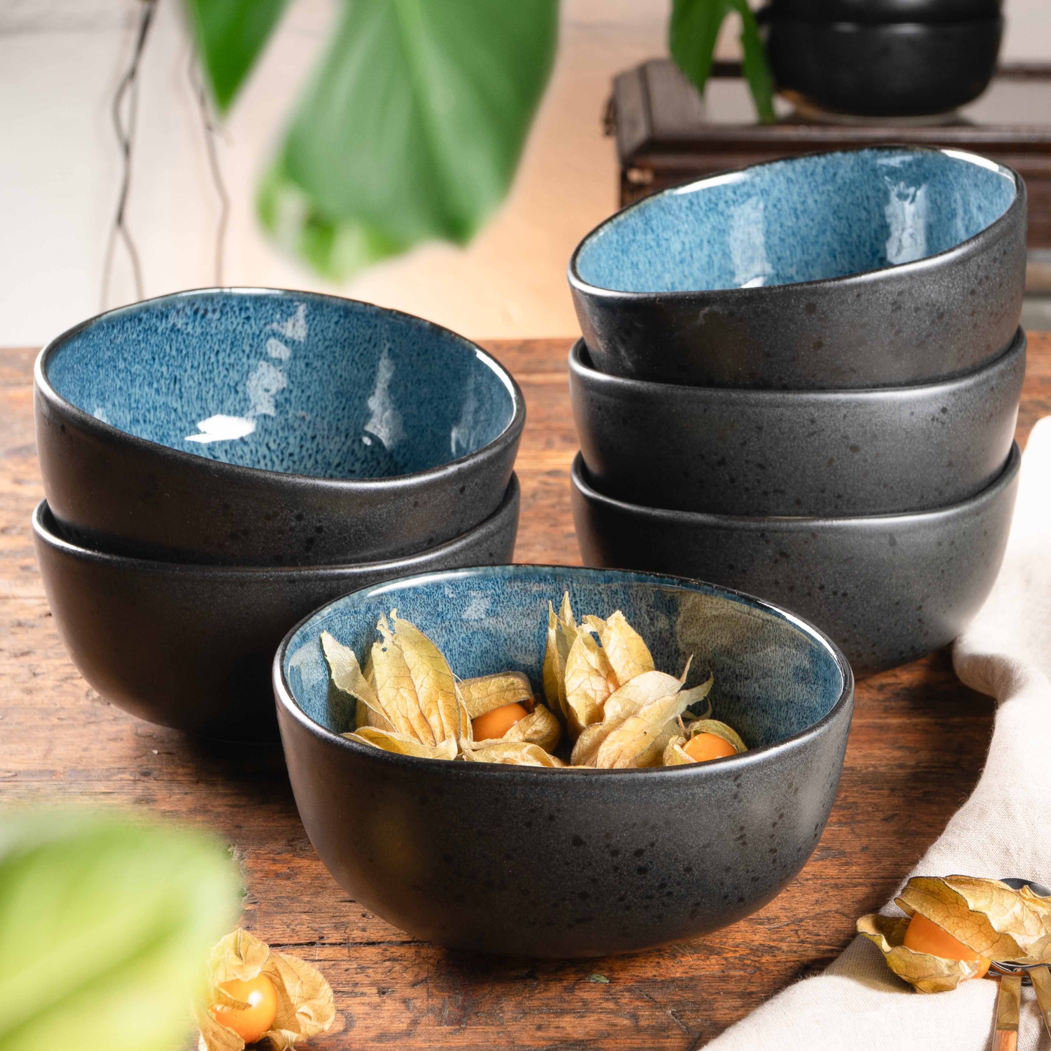 ORGANIC 6tlg Müslischalen Set Blau