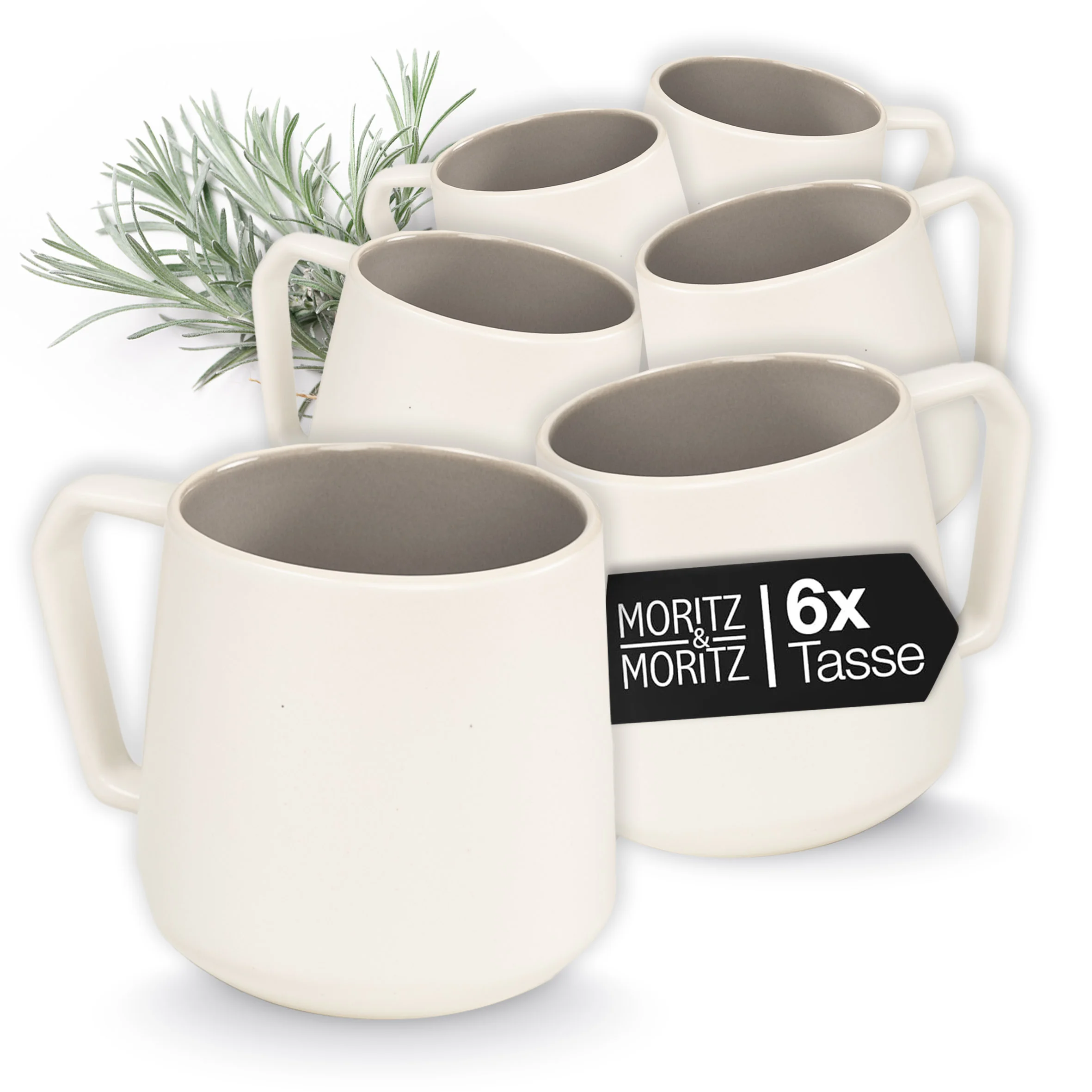 CAVO Kaffeebecher Set 6-tlg. Stone