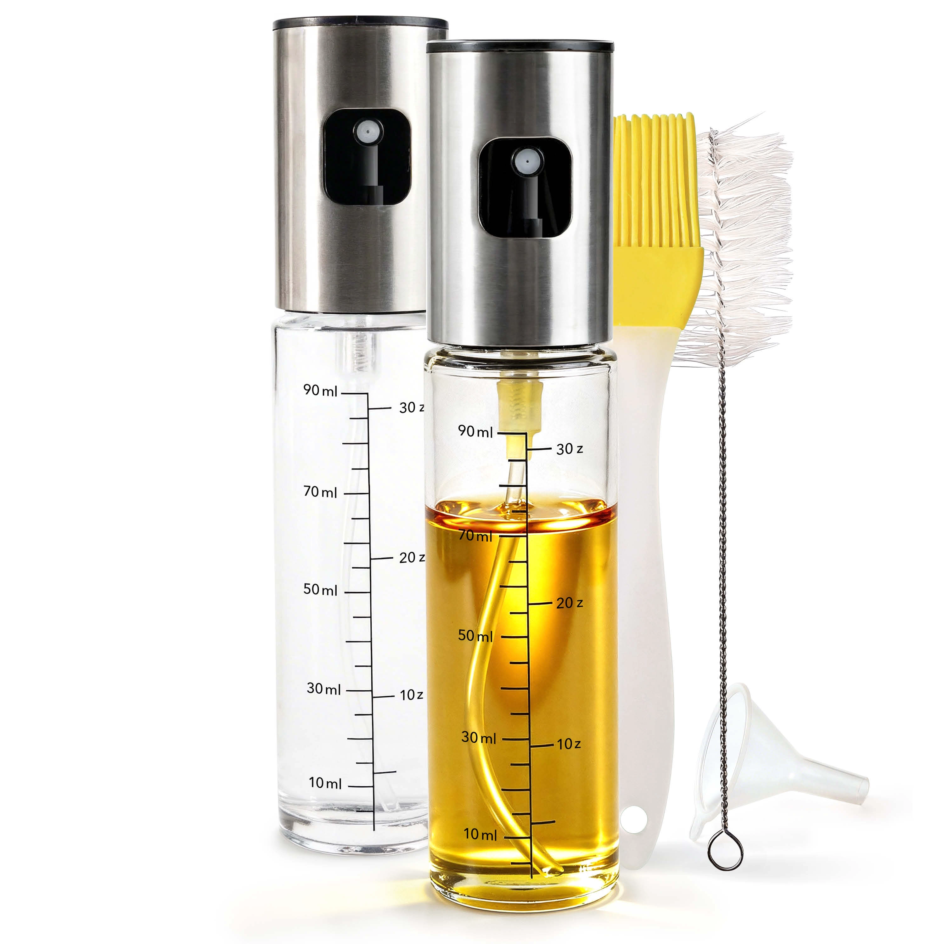 Öl Sprühflasche 90 ml aus Glas – 2er Pack