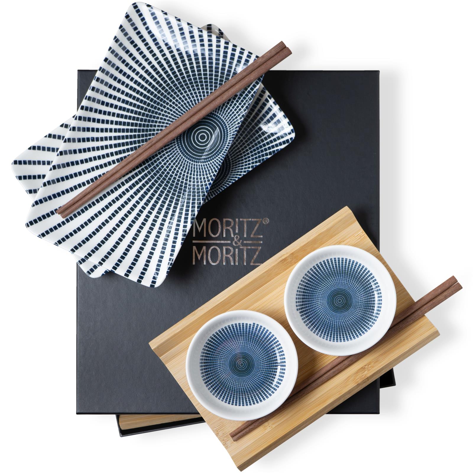 Sushi Set 8tlg blaue Sonne