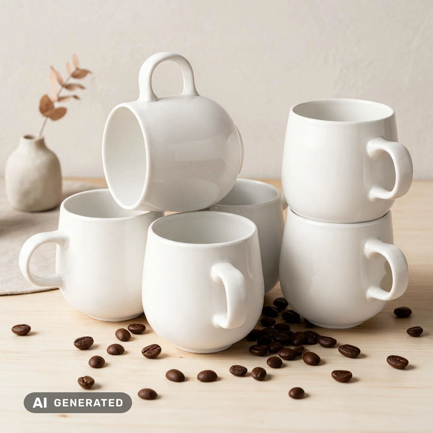 ALHAMBRA Kaffeebecher Set 6-teilig 380 ml Blau