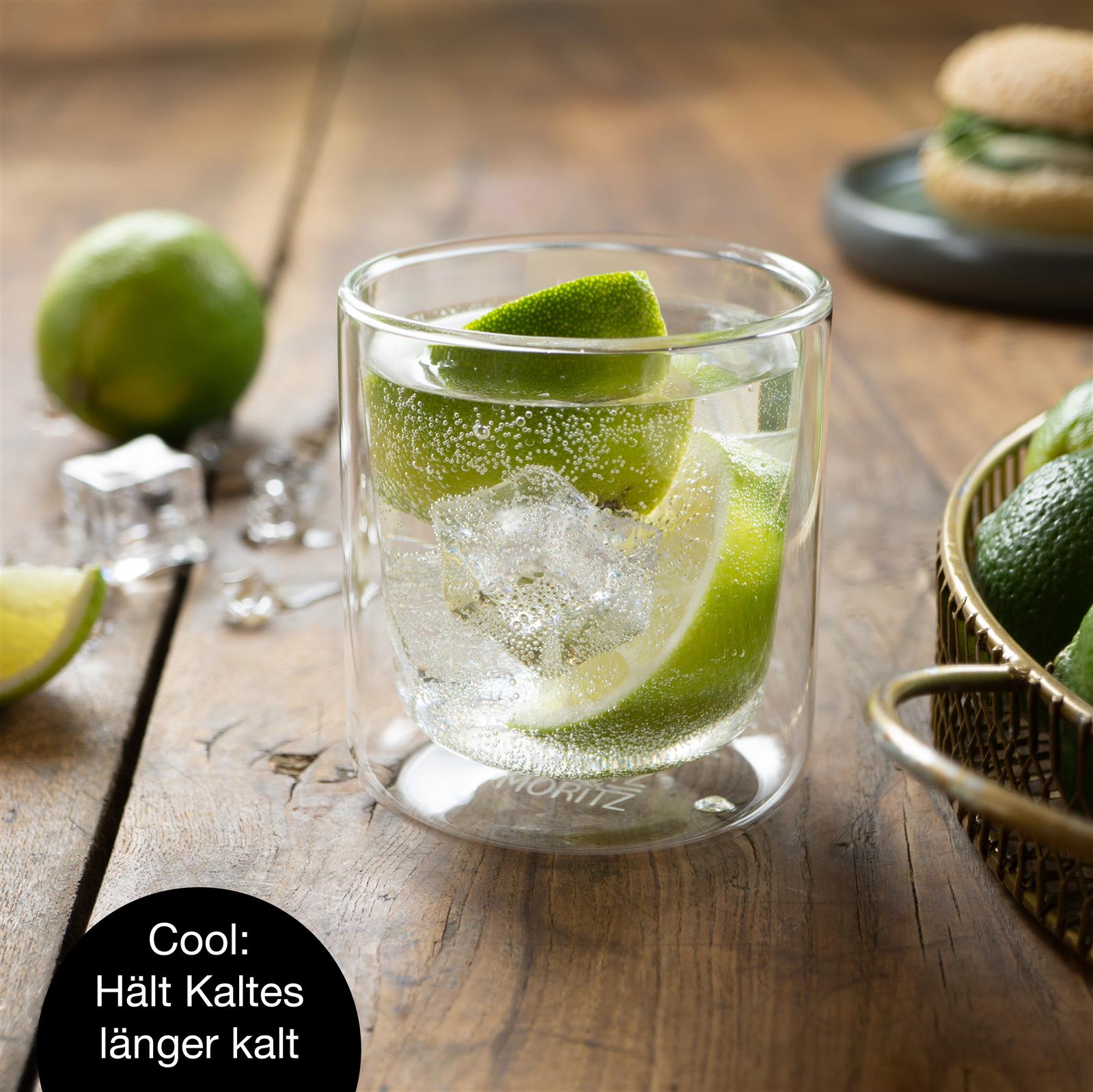 Glas, 2er-Set aus 200ml Gläsern