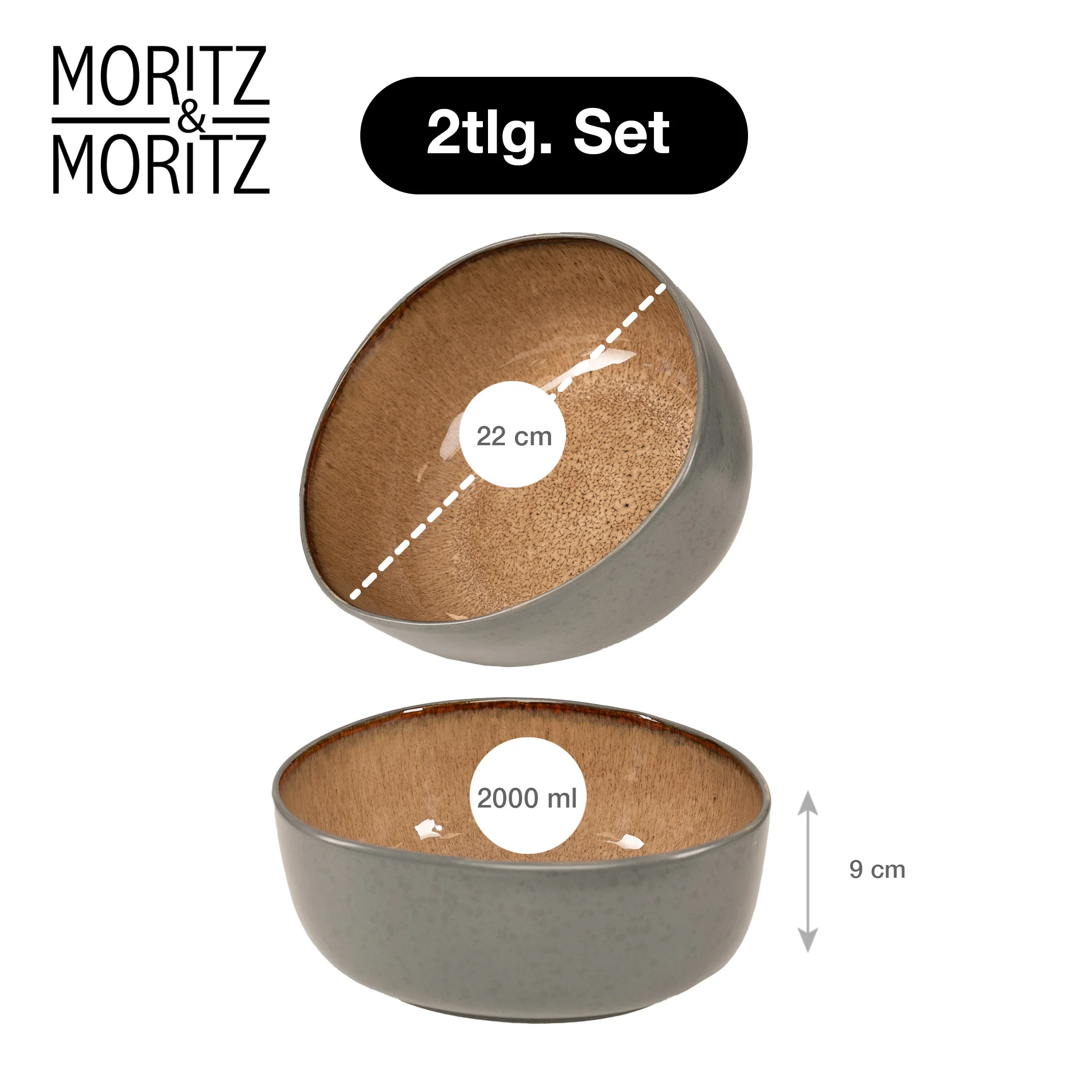 ORGANIC Servierschale 2-teilig ORGANIC Servierschale 2-teilig