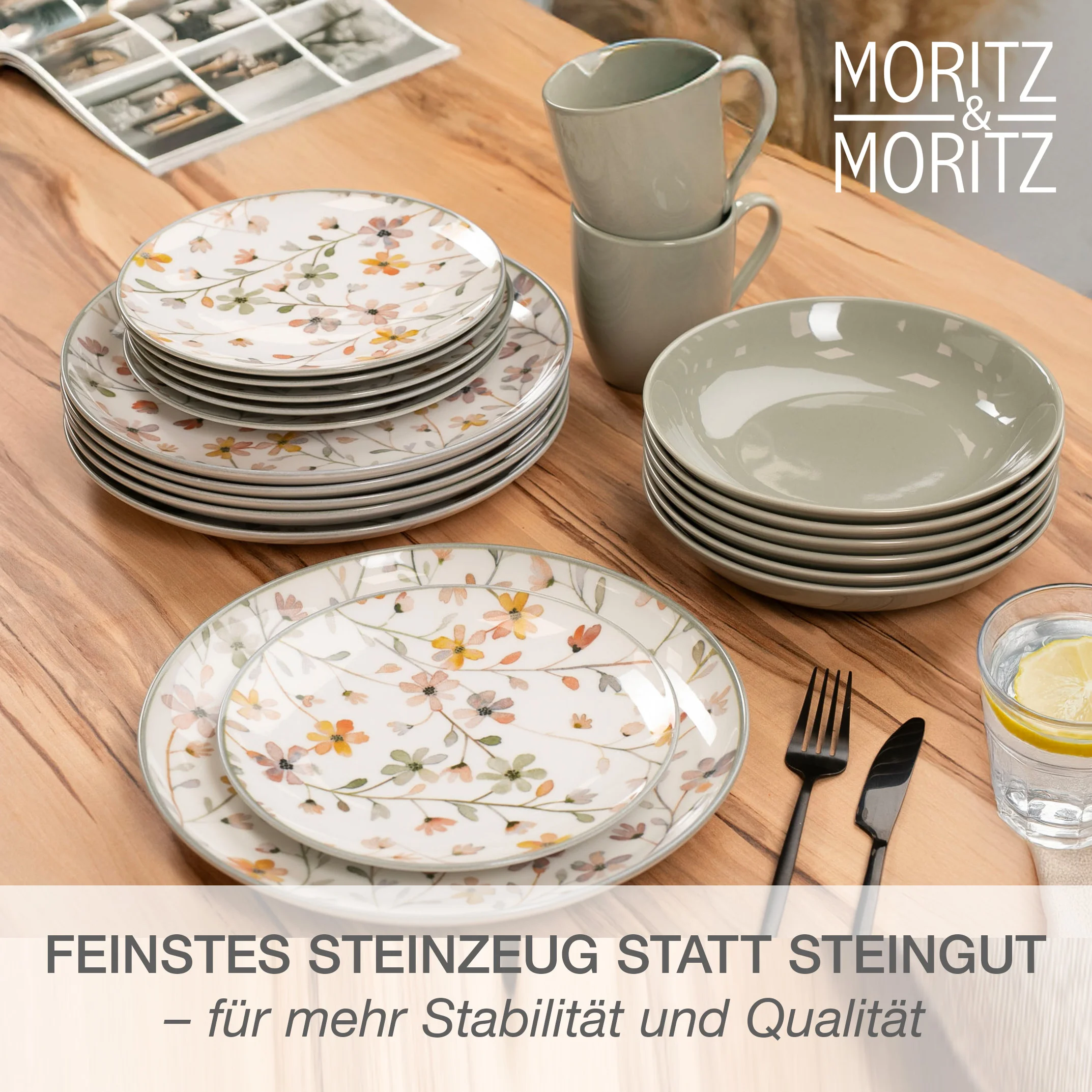 PRIMAVERA Geschirrset 24-teilig