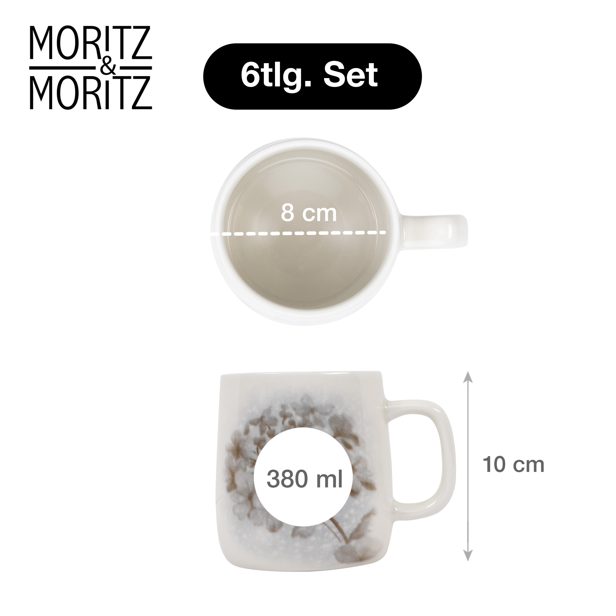 BLOSSOM Kaffebecher 6-teilig