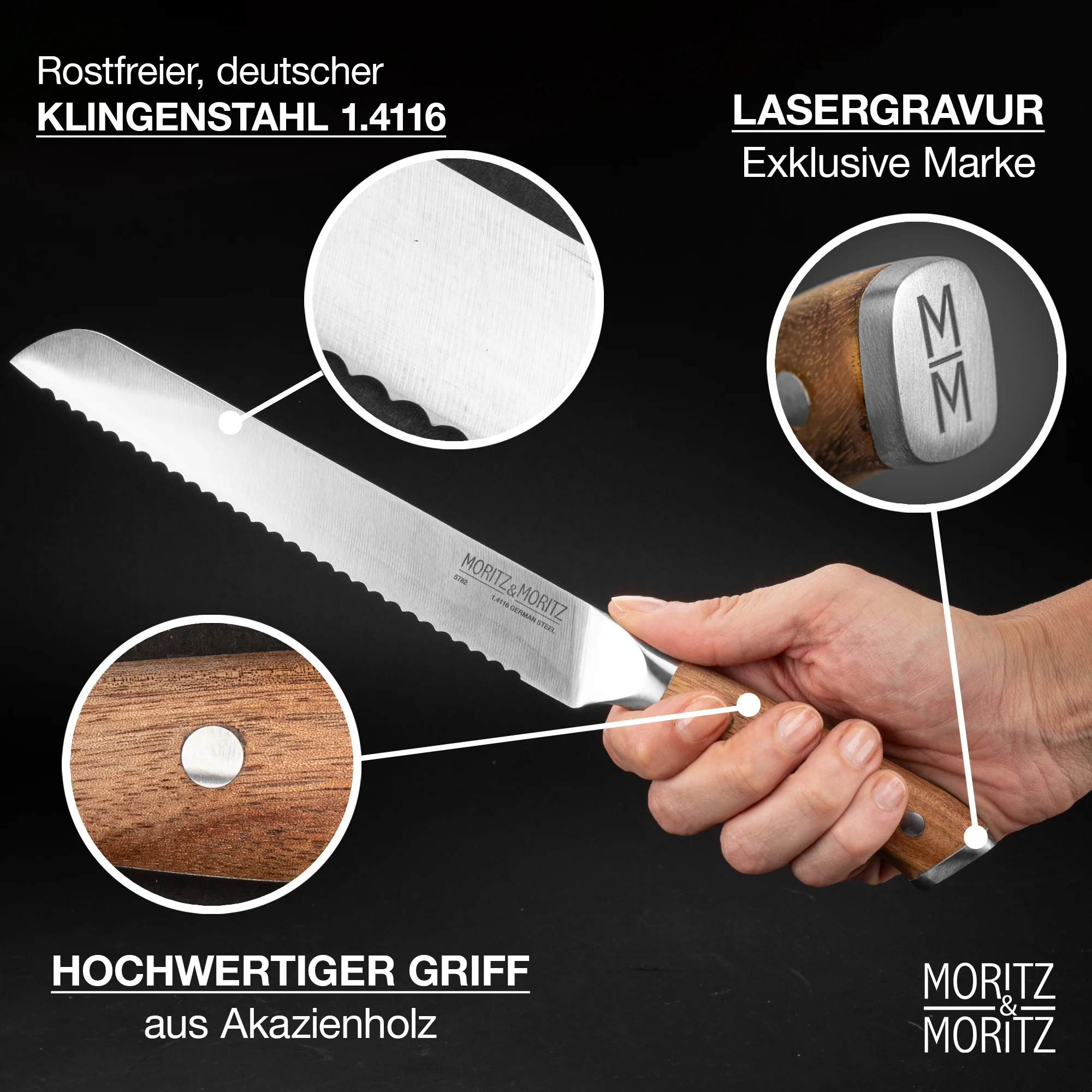 Professionelles Küchenmesser mit 20 cm Klingenlänge - Ideal zum präzisen Schneiden und Zerkleinern in der Küche. Hochwertige Verarbeitung für langlebige Schärfe und Effizienz. Perfekt für Hobbyköche und Profis.