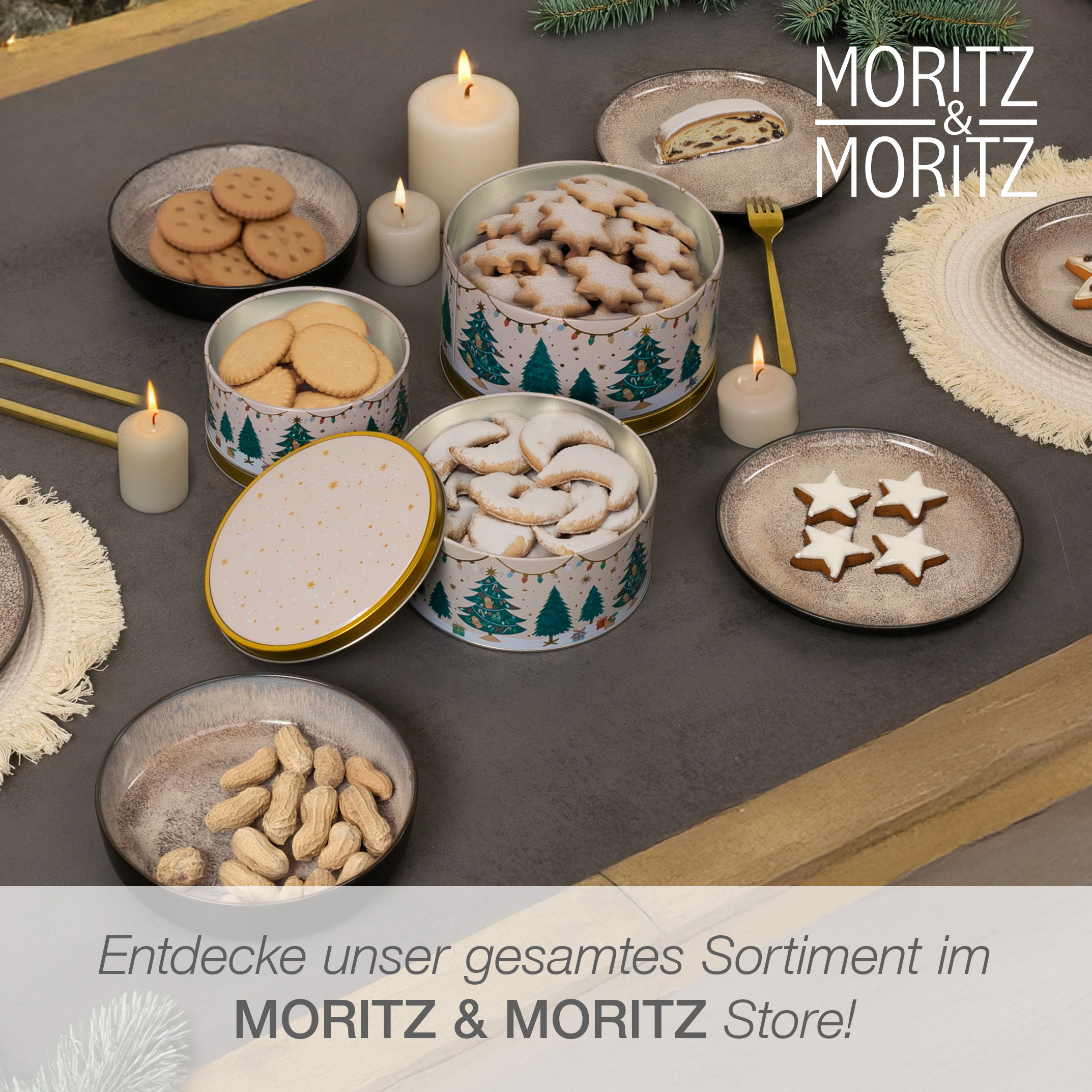Weihnachts Keksdose 3-teilig