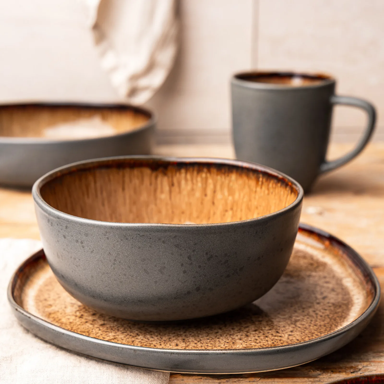 ORGANIC Servierschale 2-teilig Beige, Bild 9