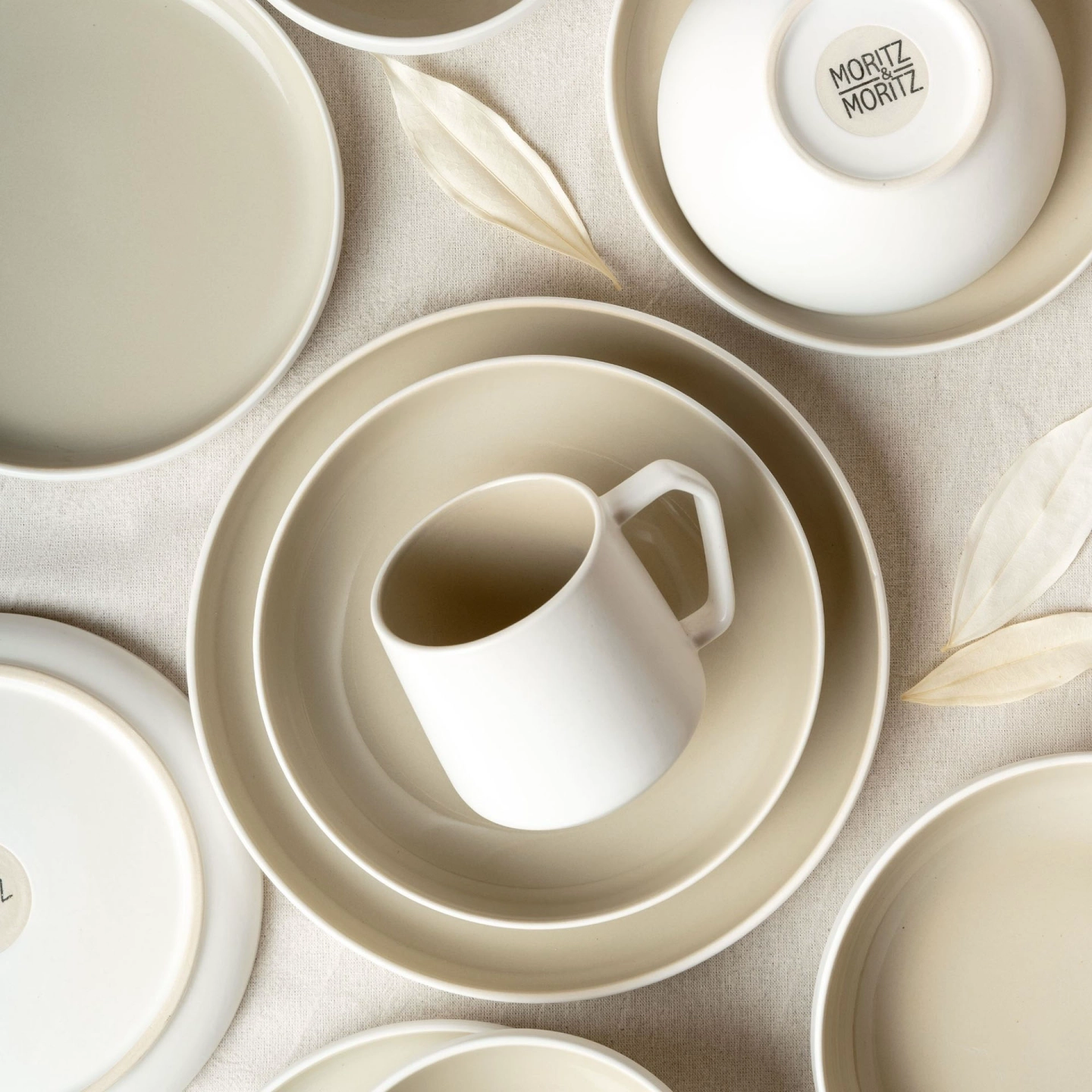 CAVO Kaffeebecher Set 6-teilig Beige