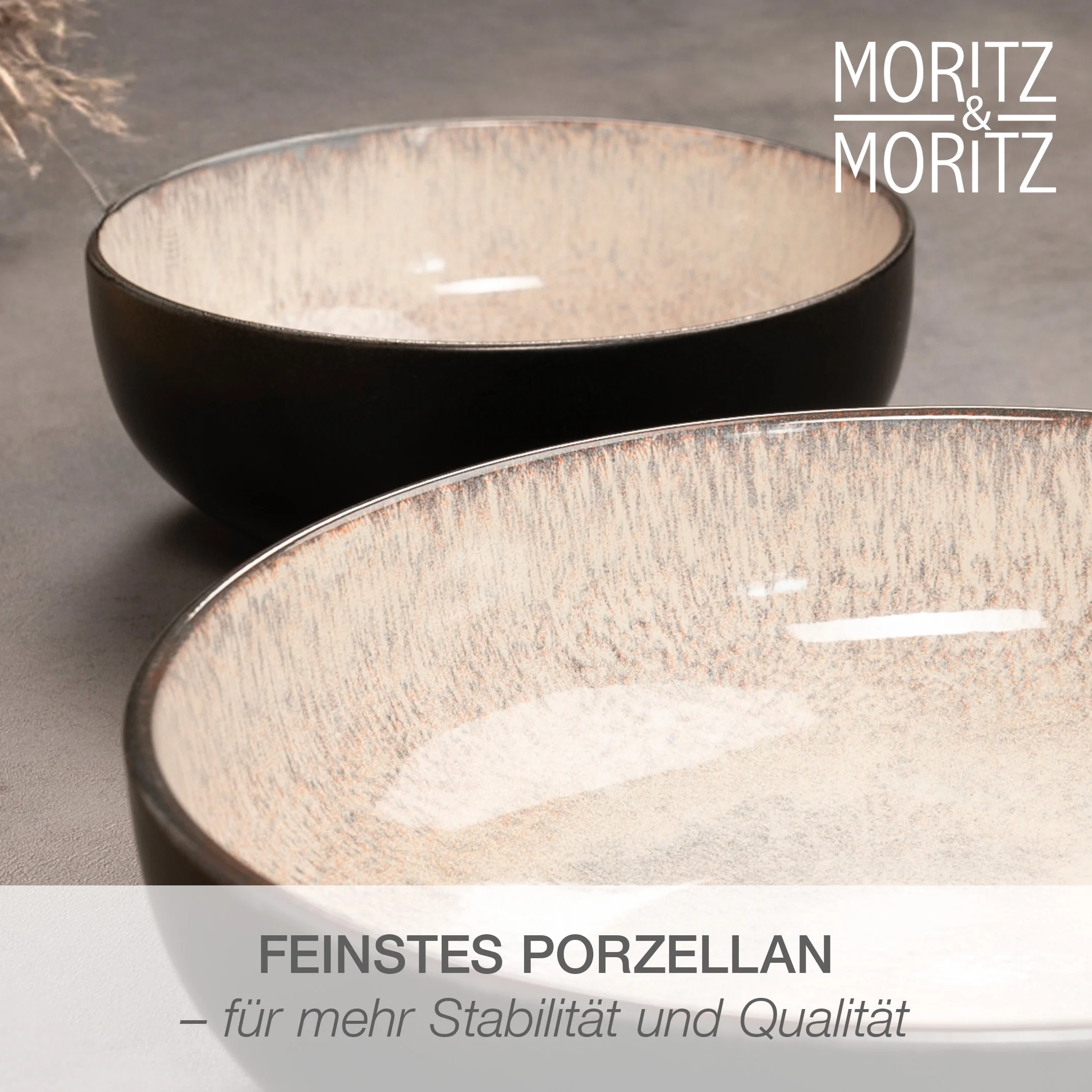 VIDA Servierschale 2-teilig Beige
