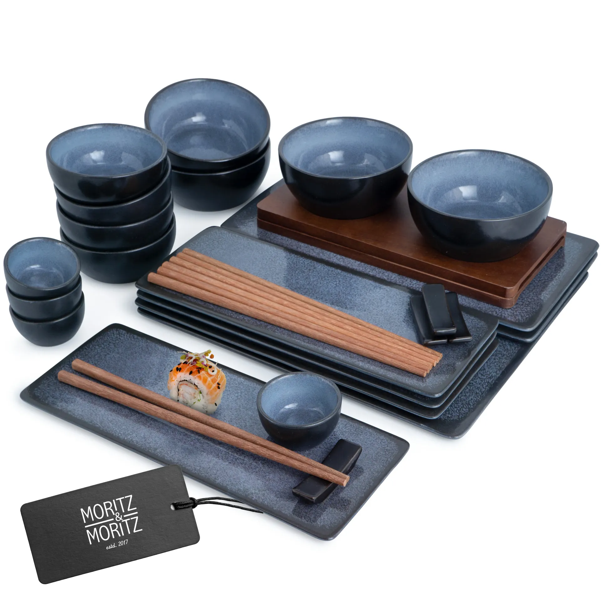 VIDA Sushi Set 29-teilig Blau