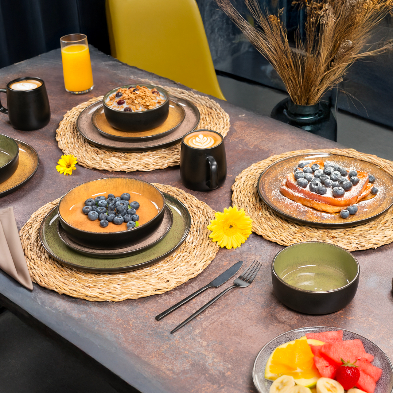 VIDA Geschirr-Set 36-Teilig Vintage