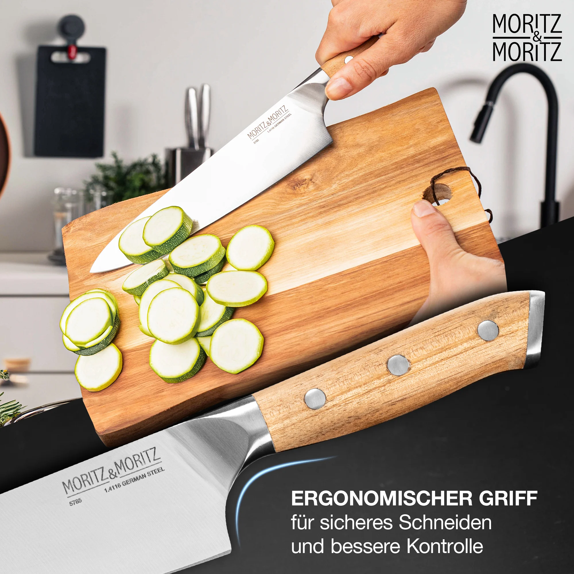 Messerset 6-teilig – Scharfe Küchenmesser mit Stil Messerset 6-teilig – Scharfe Küchenmesser mit Stil