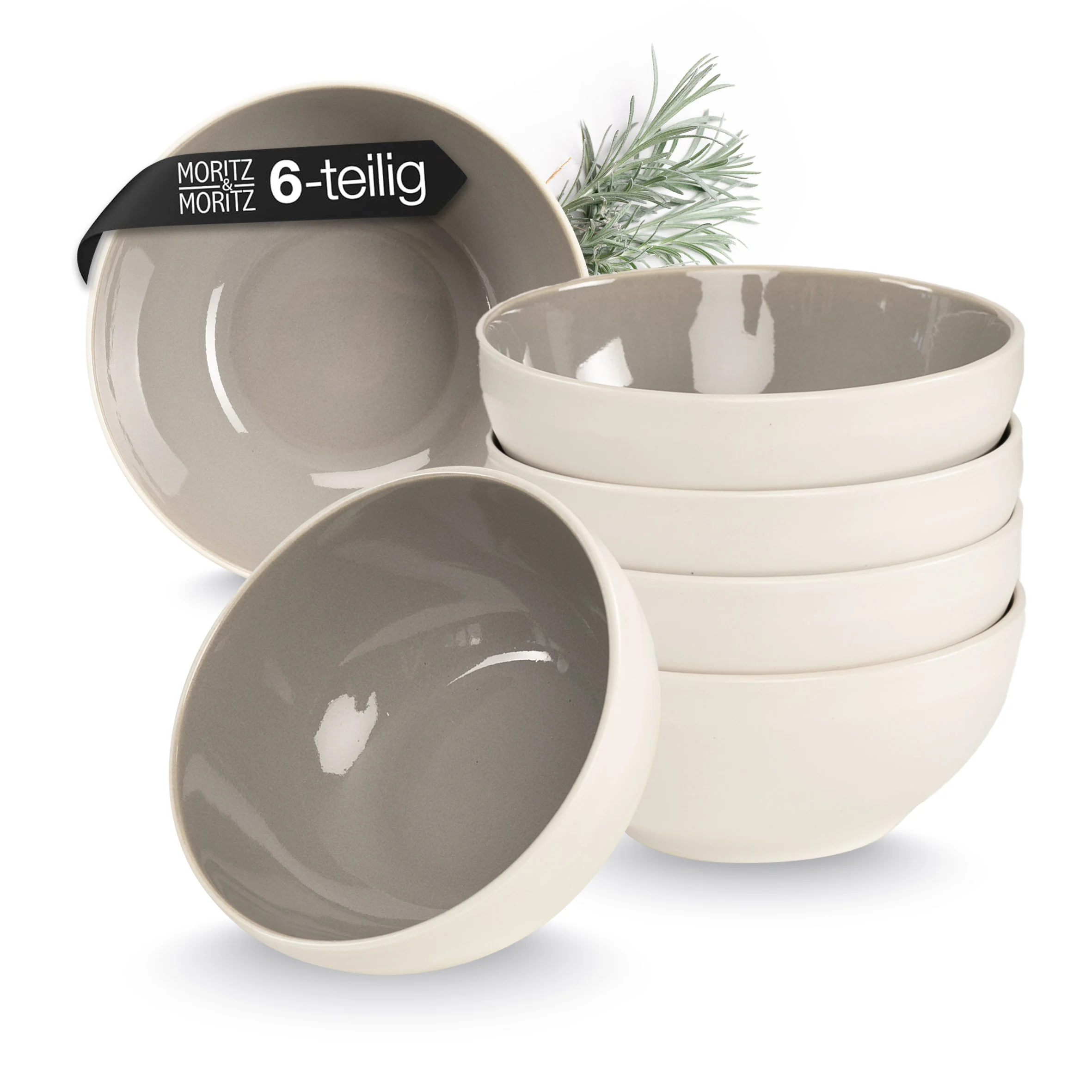CAVO Müslischalen Set 6-teilig – Stone