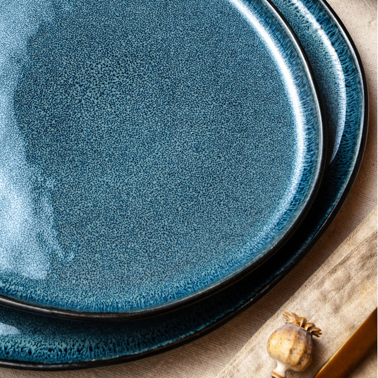 ORGANIC Geschirrset 24-teilig Blau, Bild 8