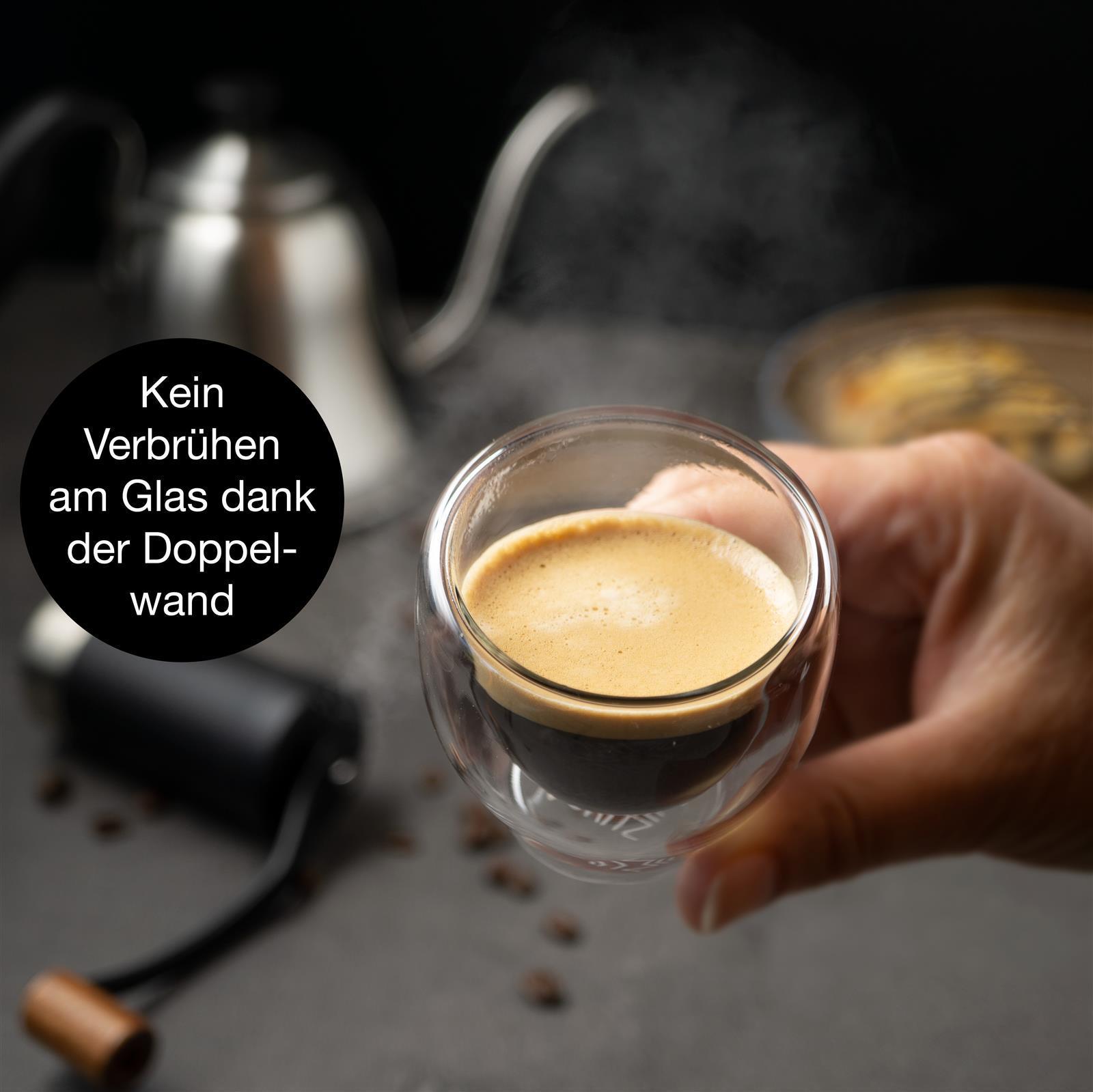 Zwei 60-ml-Flaschen des Parfums "Gläser Milano", stehend nebeneinander auf hellem Untergrund