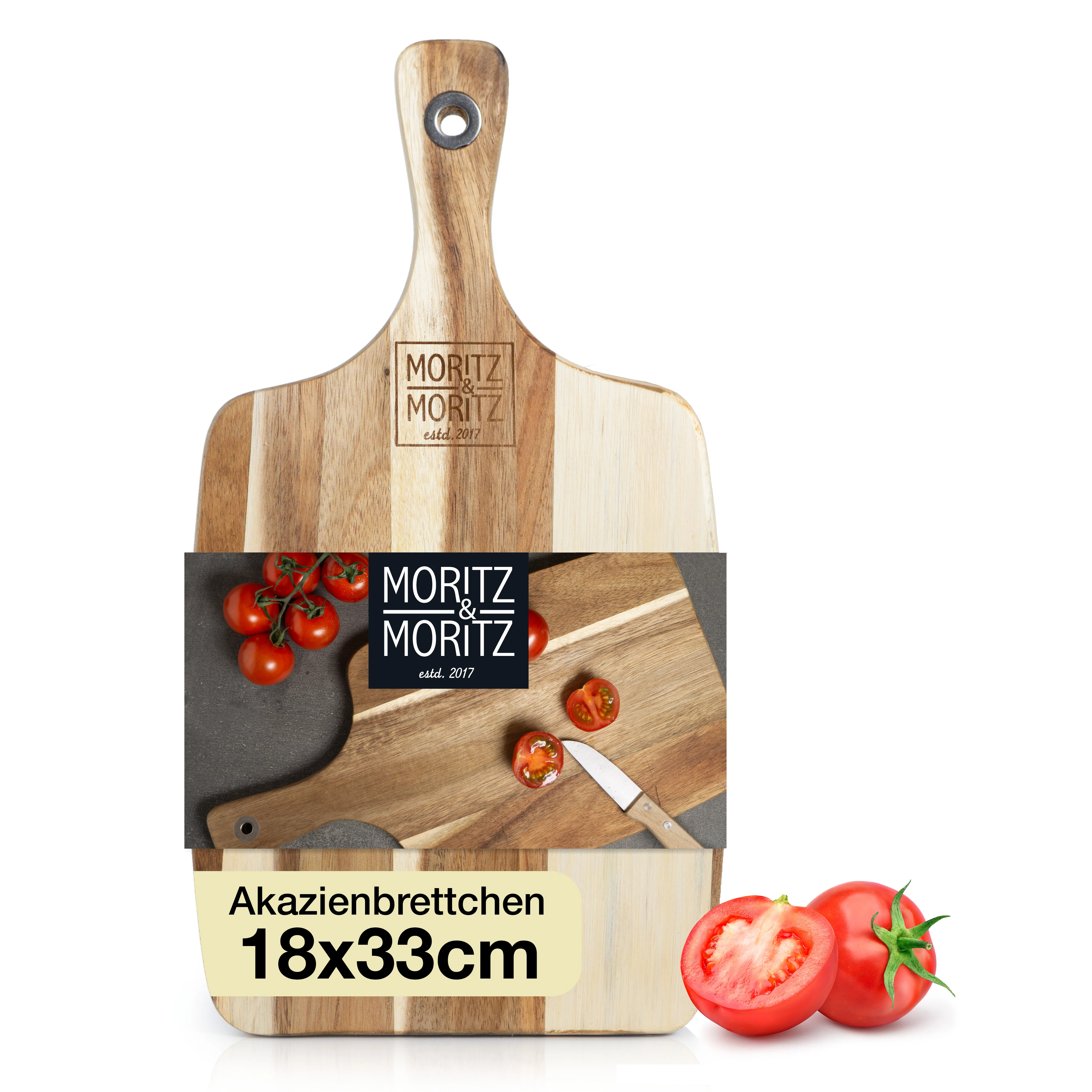 Moritz & Moritz Schneidebrett Akazie mit Griff