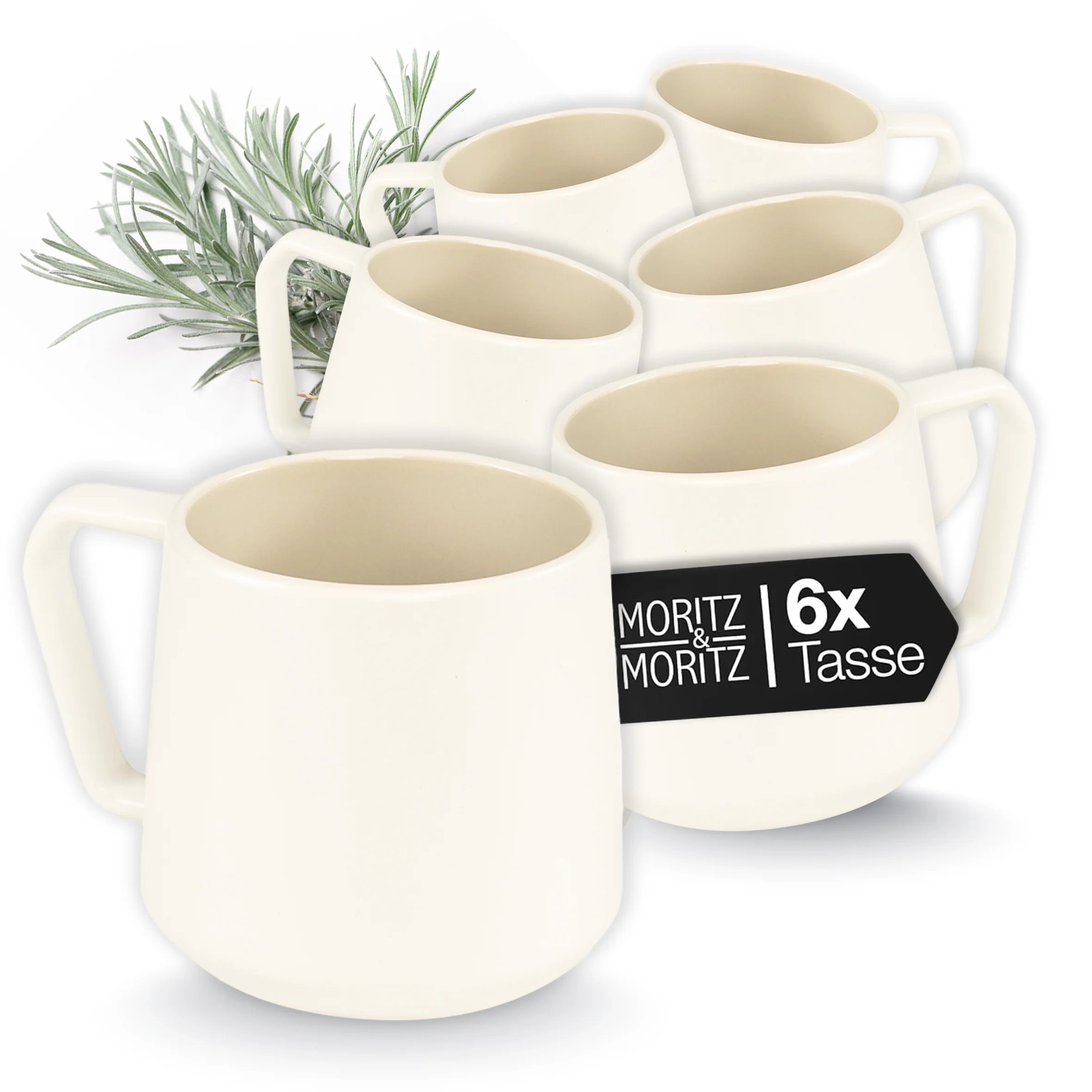 CAVO Kaffeebecher Set 6-teilig Beige