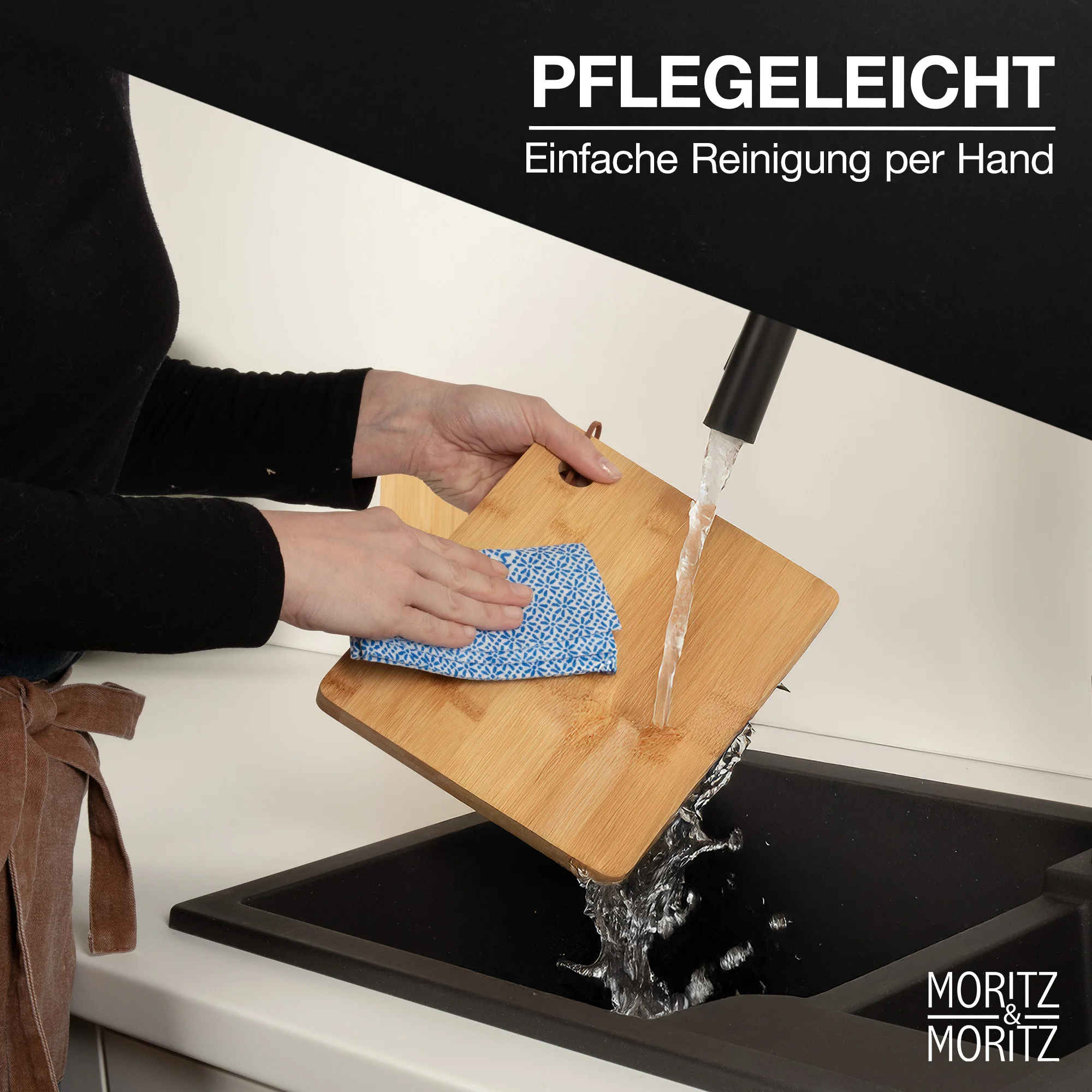 3-teiliges Bambus Schneidebrett Set | Moritz & Moritz