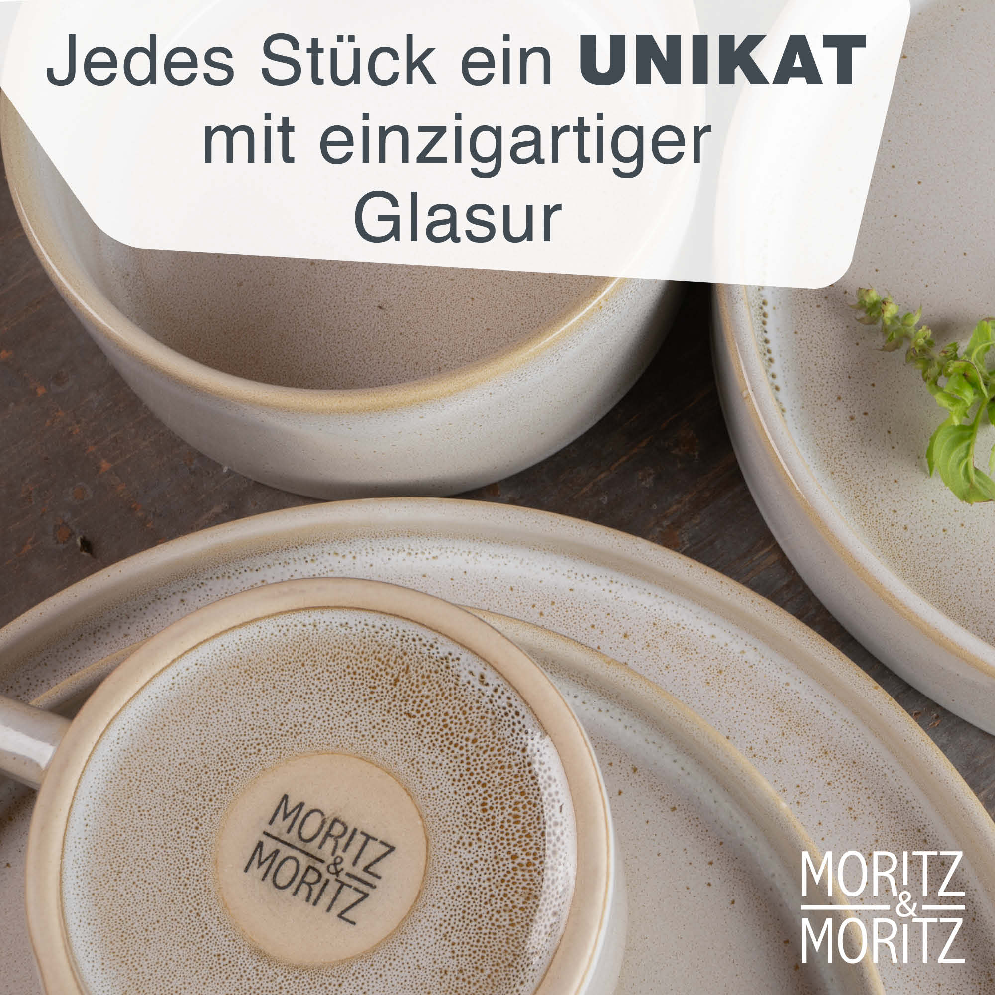 CASTELLO 40-teilig Geschirr Set Beige