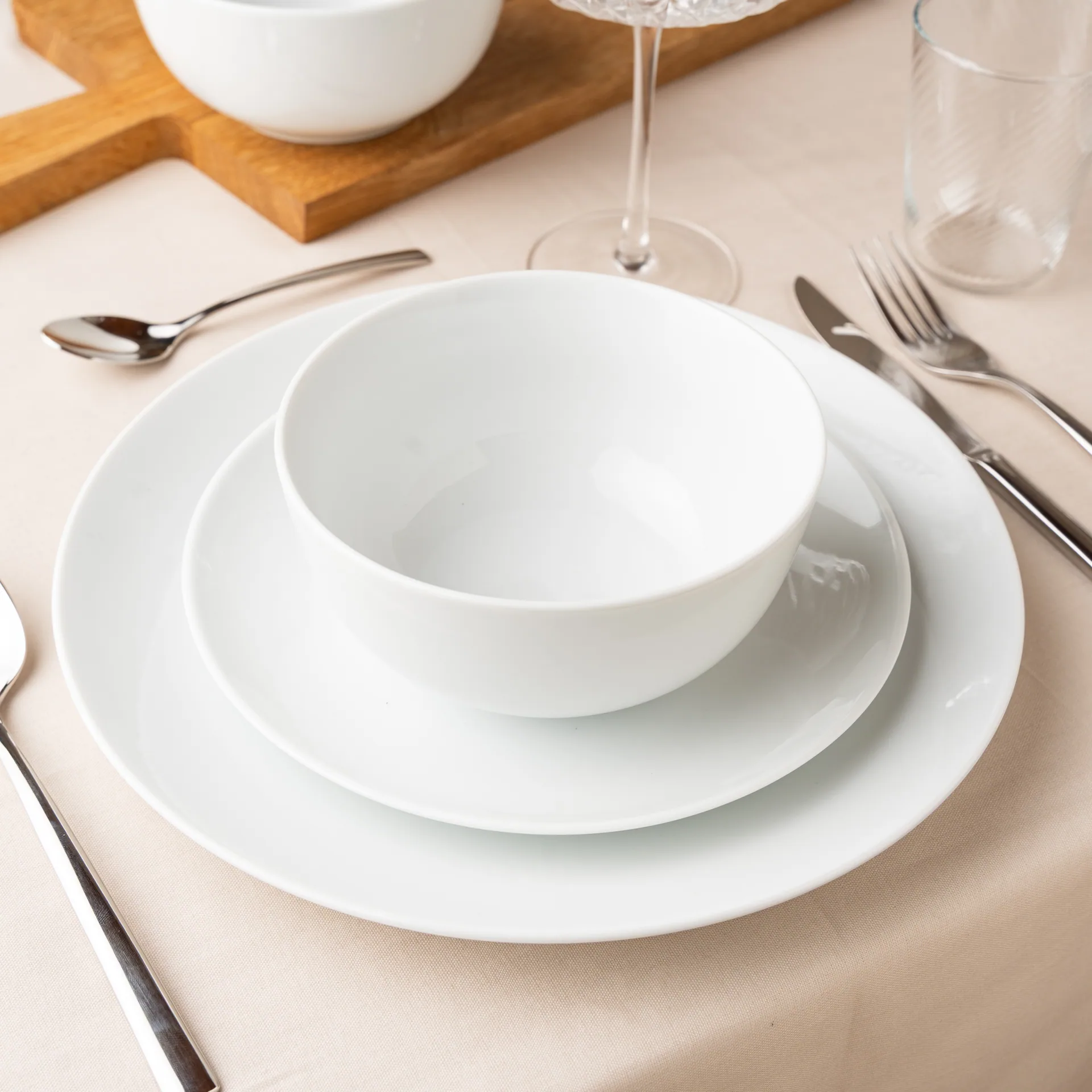 Moritz & Moritz Geschirrset BASIC 36tlg weiß