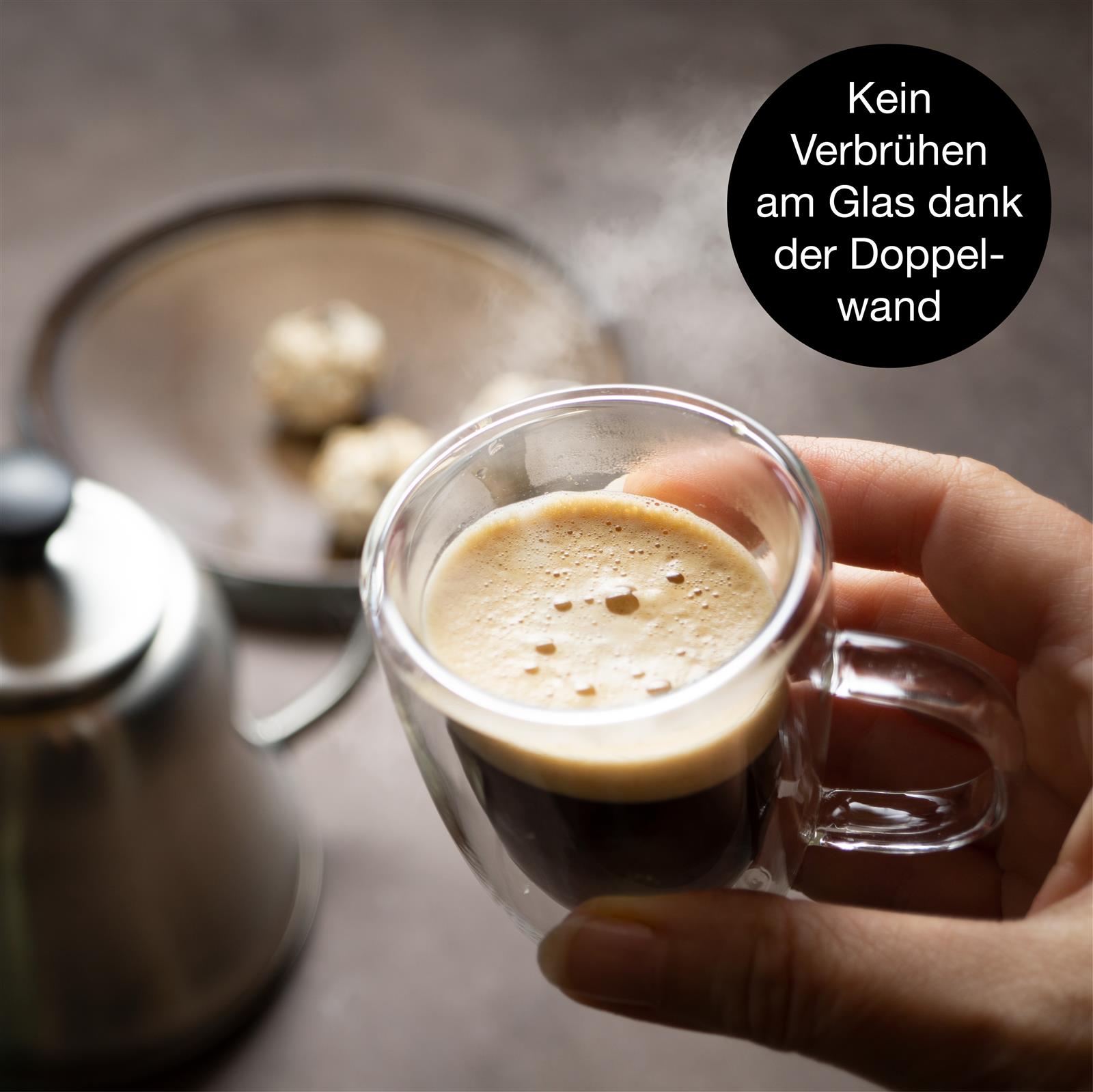 Glas in Grün, Zwei Flaschen des Parfums M&M Moments mit jeweils 80ml Inhalt, 2-teilig