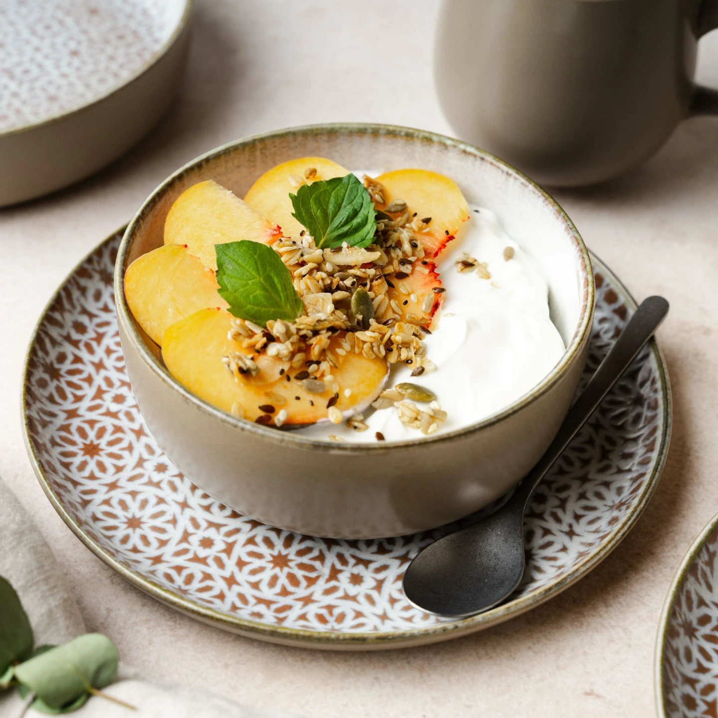 ALHAMBRA Müslischalen Set 6-teilig Porzellan Mousse