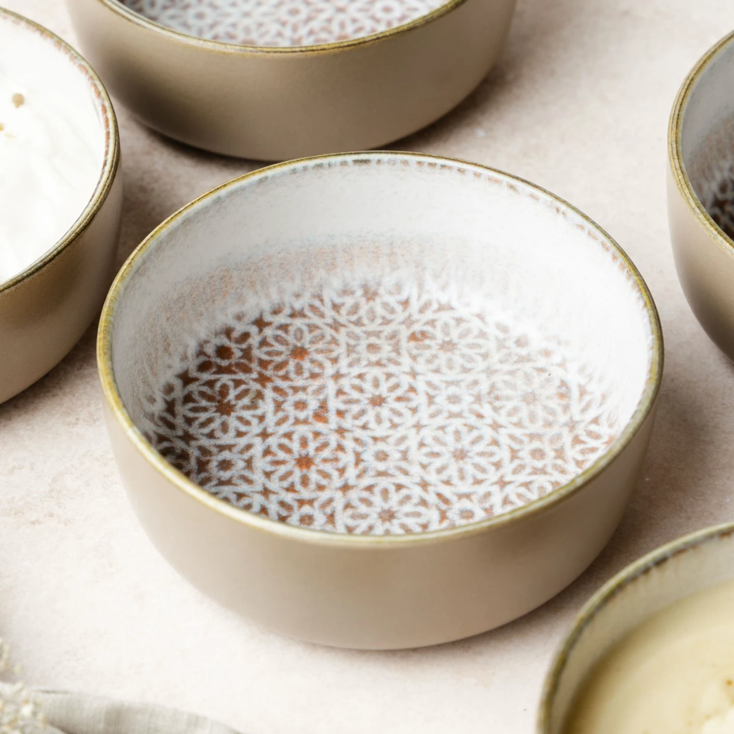ALHAMBRA Müslischalen 6er Set Mousse