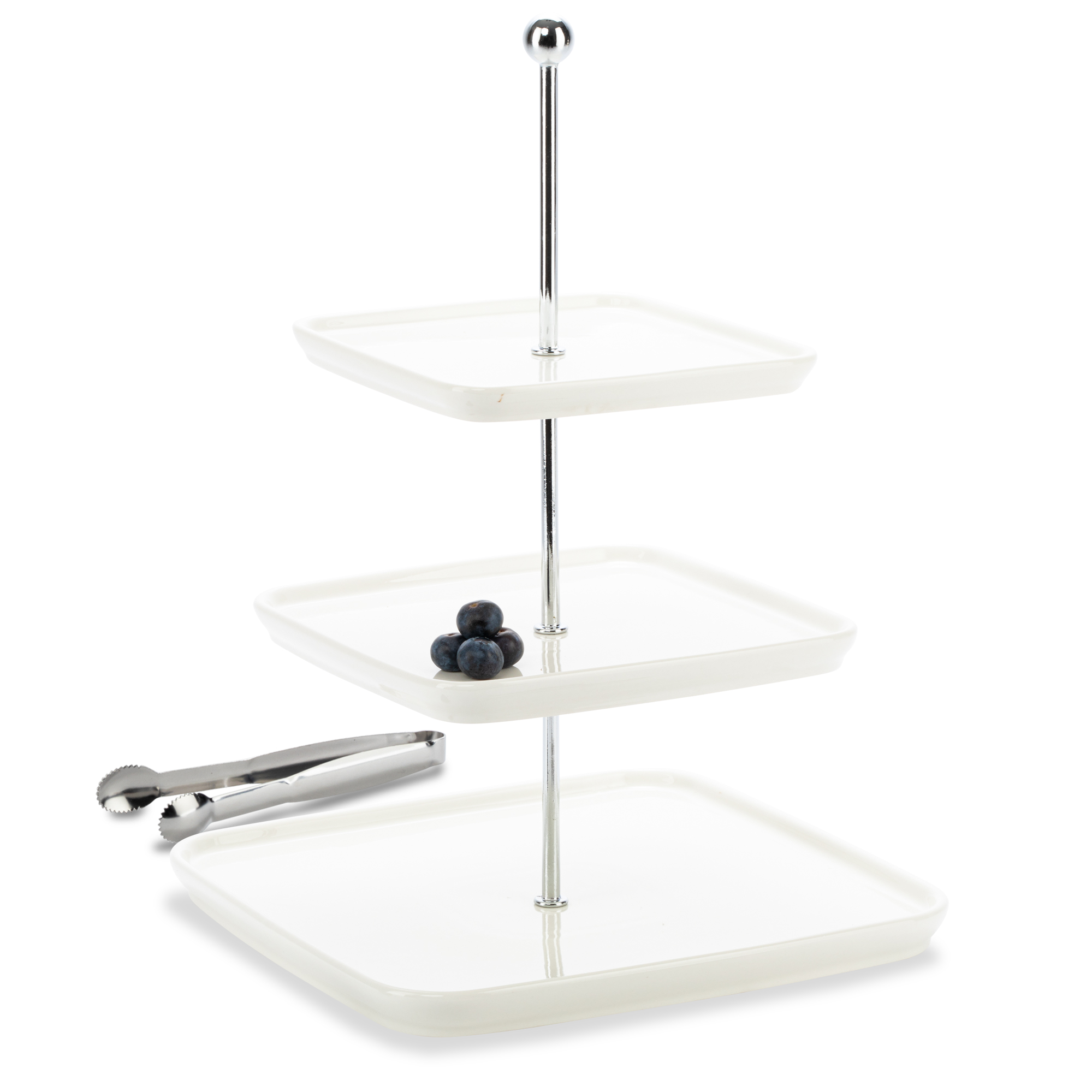 Etagere eckig 3 – Stufig 35 cm, einem und Bad mit hellem Interieur, das eine freistehende Badewanne, ein großes Fenster