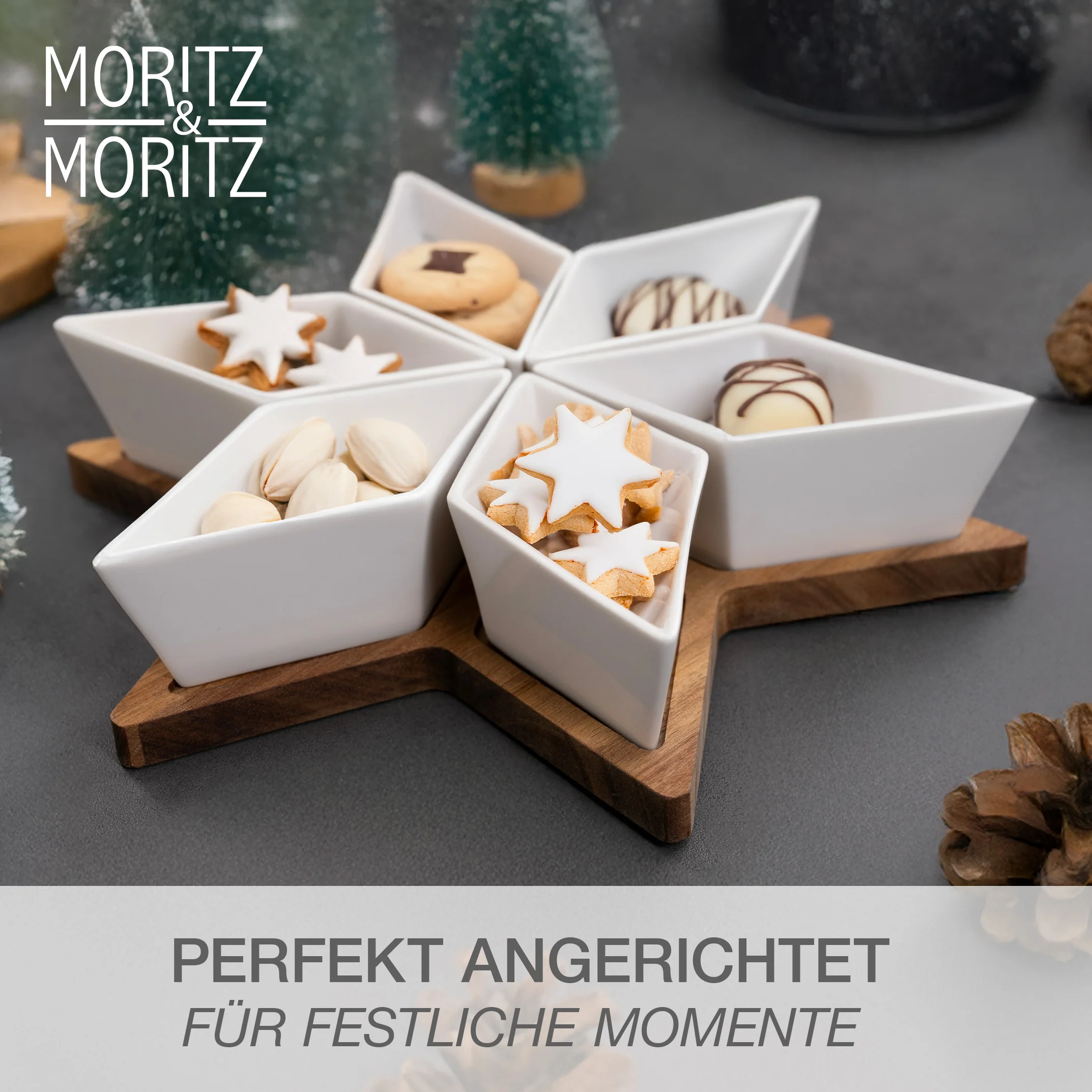 Servierschalen Set Sterne 7-teilig Servierschalen Set Sterne 7-teilig