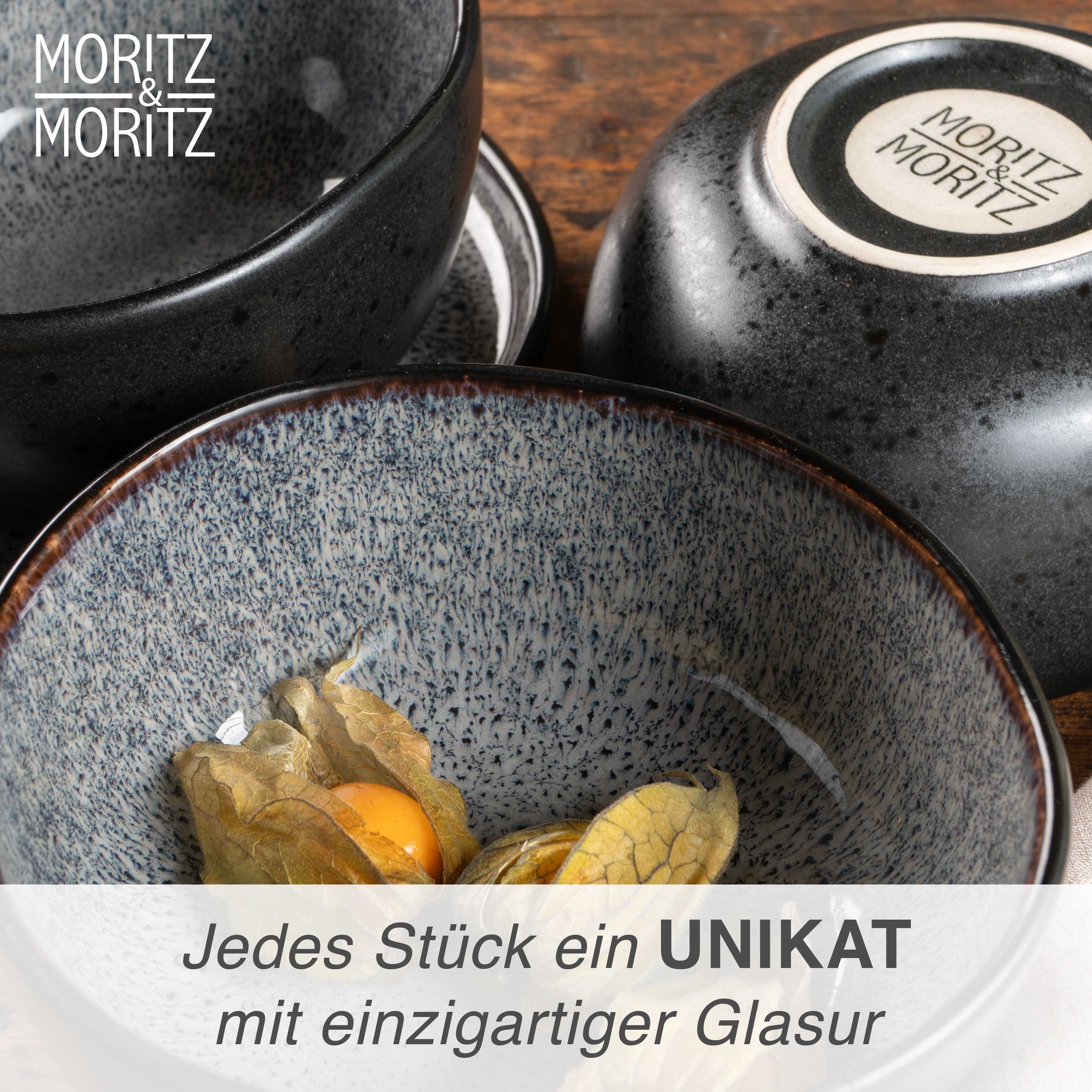 ORGANIC 6tlg Müslischalen Set Grau