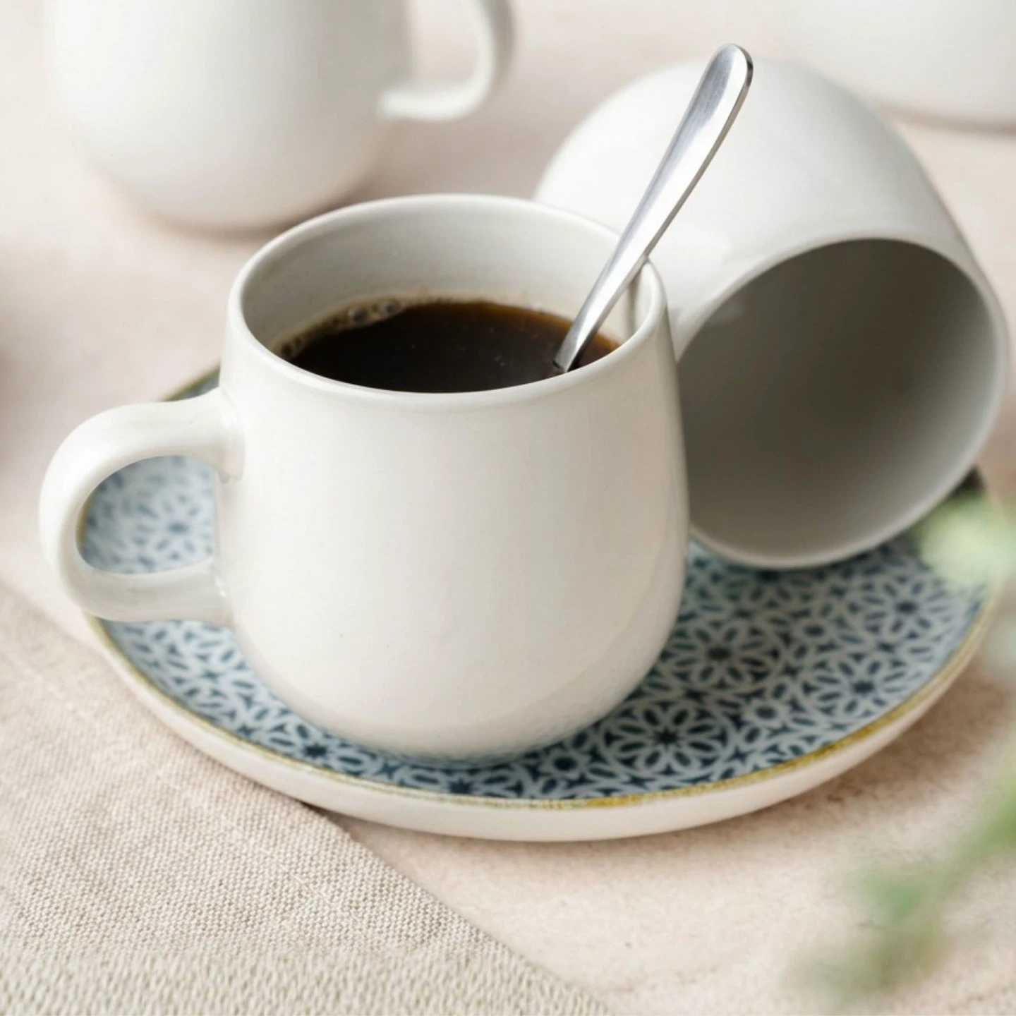 ALHAMBRA Kaffeebecher Set 6-teilig 380 ml Blau
