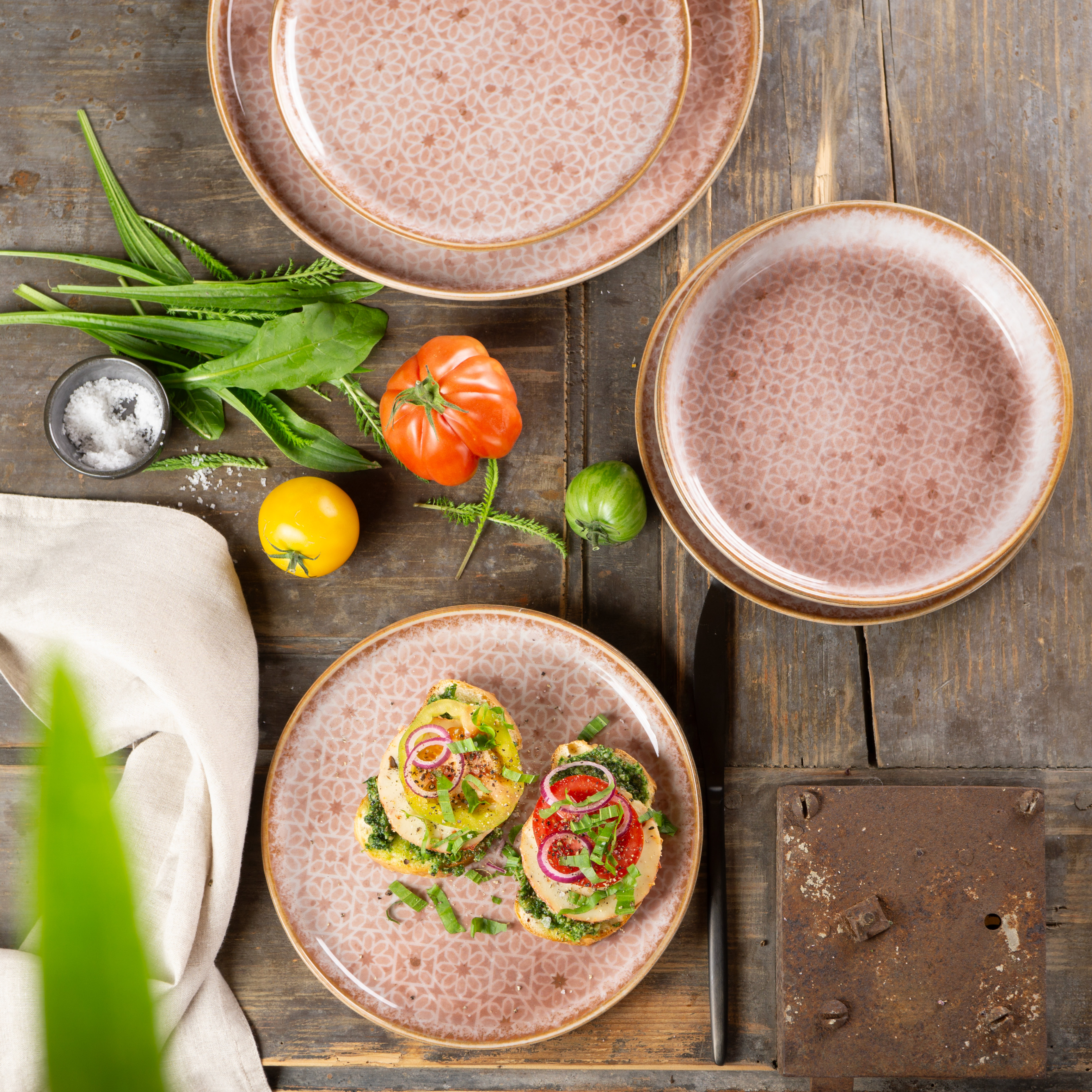 TERRA 18tlg. Geschirrset rosa