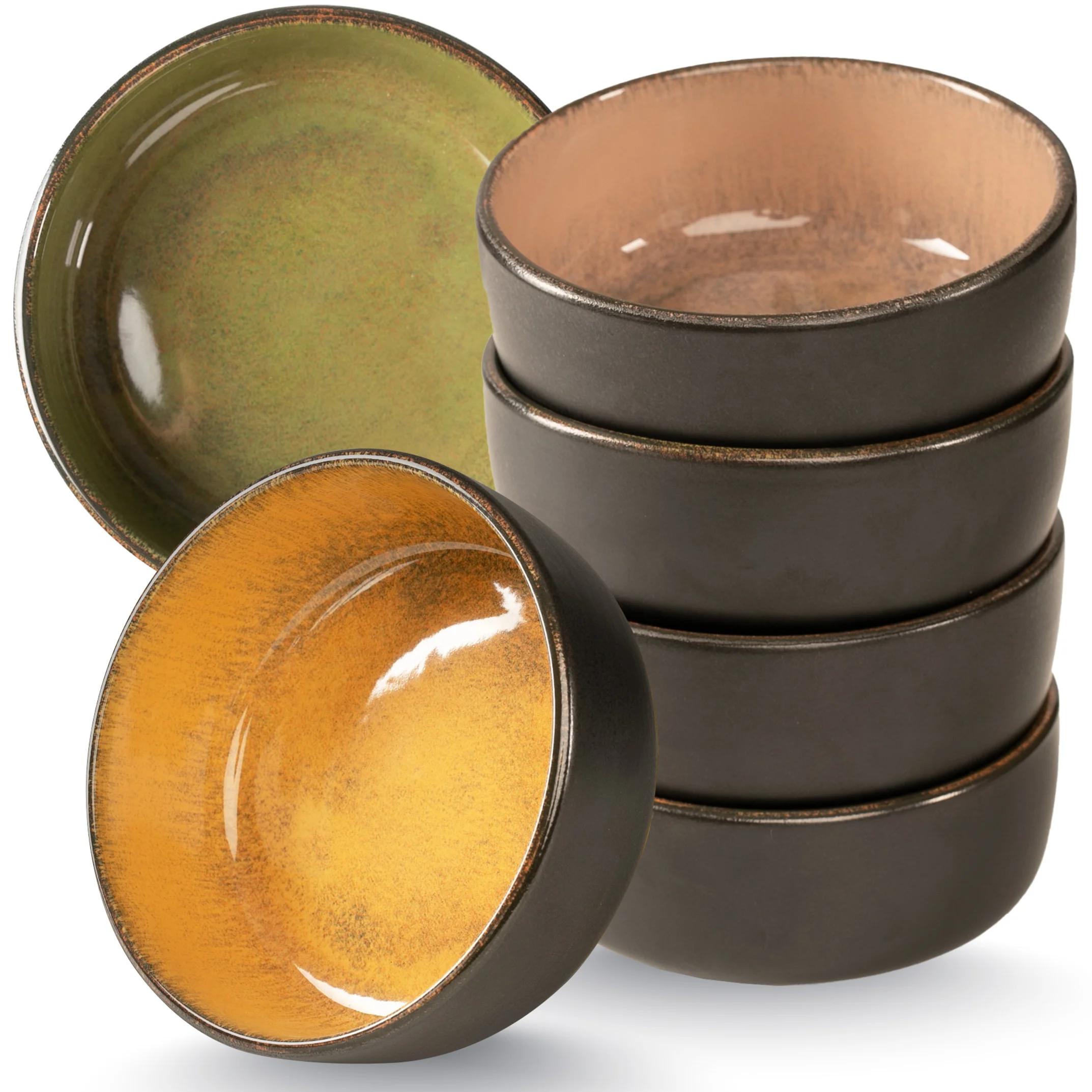 VIDA 6-teilig Müslibowl – Set Vintage, auf gedecktem Tisch bei Tageslicht