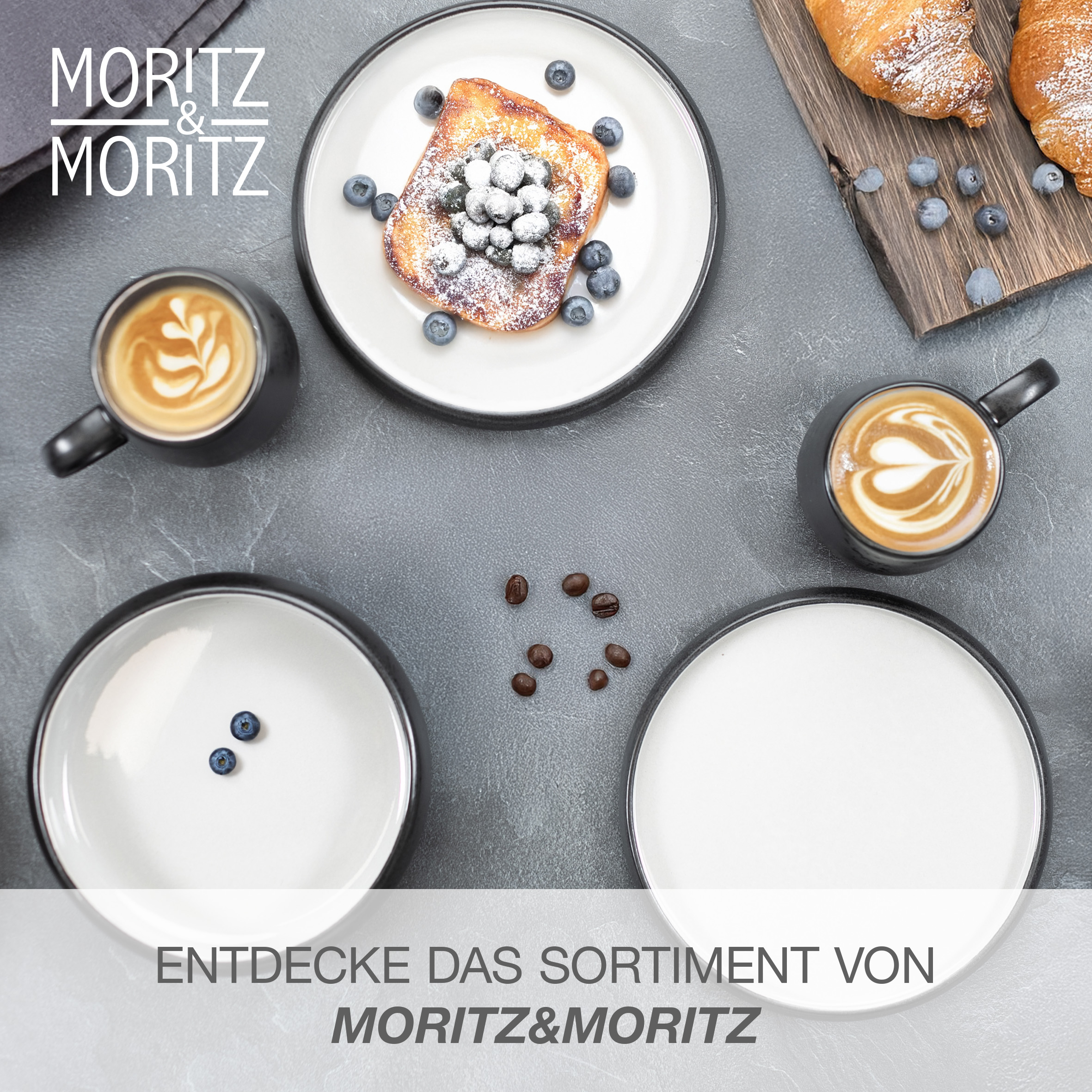 SOLID UNI Kaffee Tassen Set 6-teilig Creme