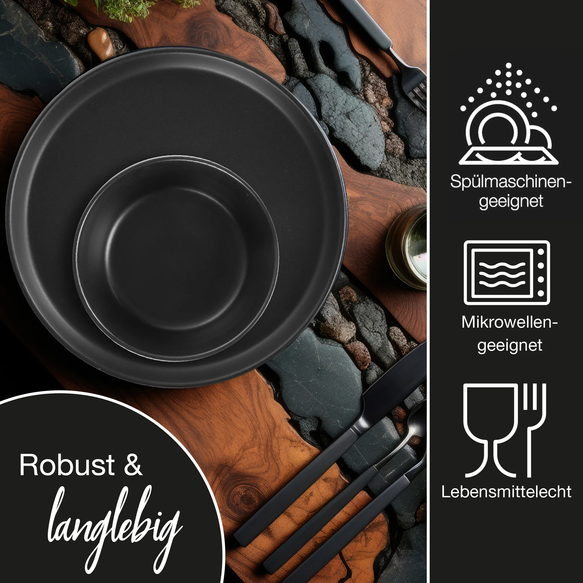 36-teiliges Nordic Geschirrset aus hochwertiger Keramik mit skandinavischem Design, bestehend aus Tellern, Schüsseln und Tassen in natürlichen, erdigen Farbtönen, ideal für stilvolle Tischdekoration und nachhaltige Küchenaccessoires.
