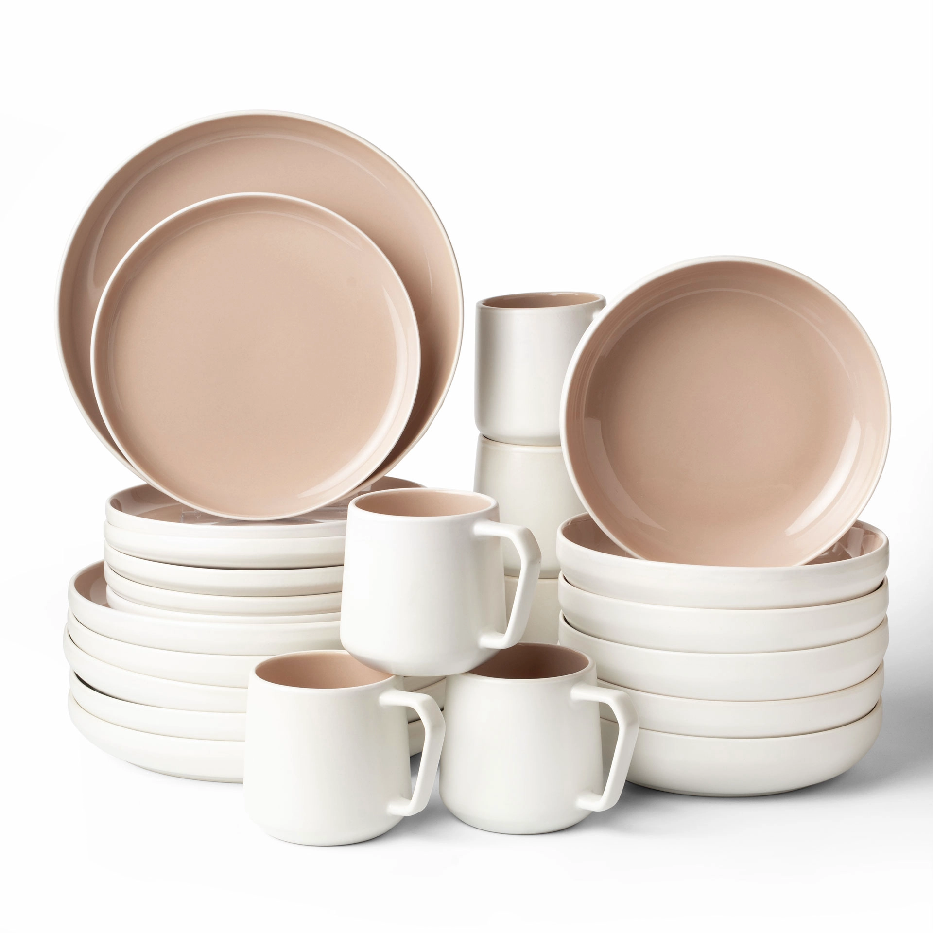 CAVO Geschirrset 24-teilig Almond