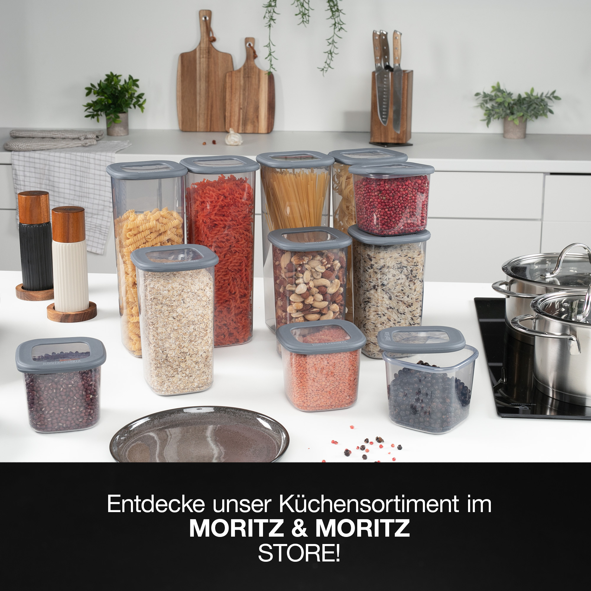 12er Vorratsdosen Set mit Deckel
