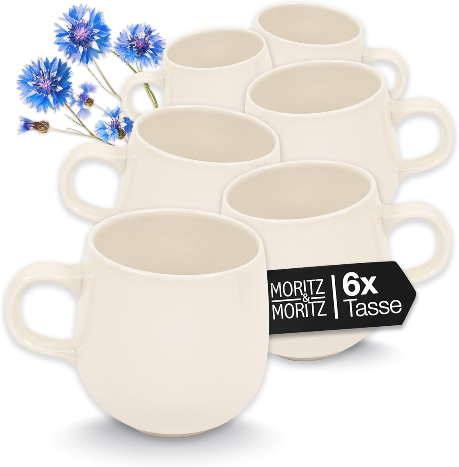 ALHAMBRA Kaffeebecher Set, vor weißem Hintergrund