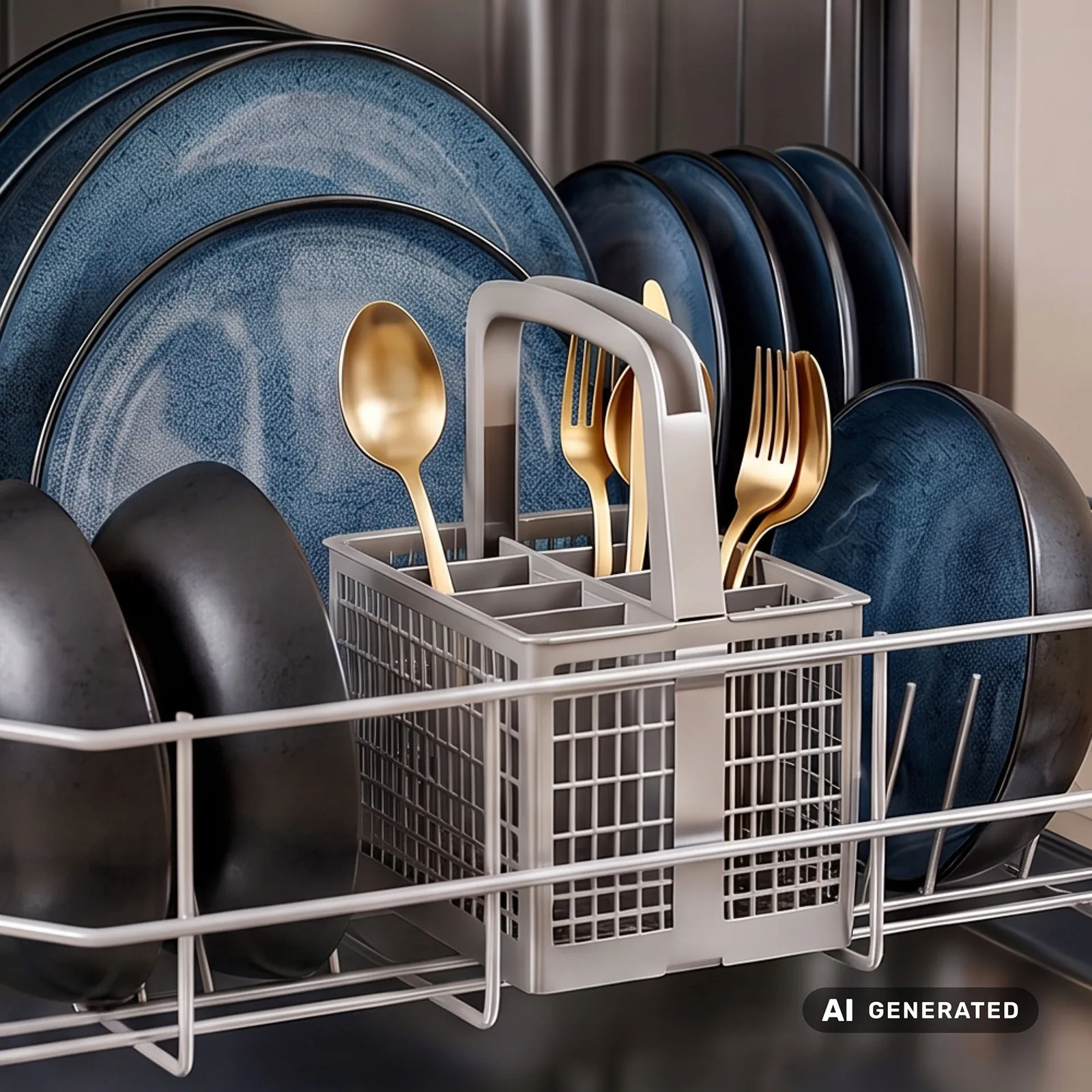 ORGANIC Geschirrset 24-teilig Blau, Bild 7