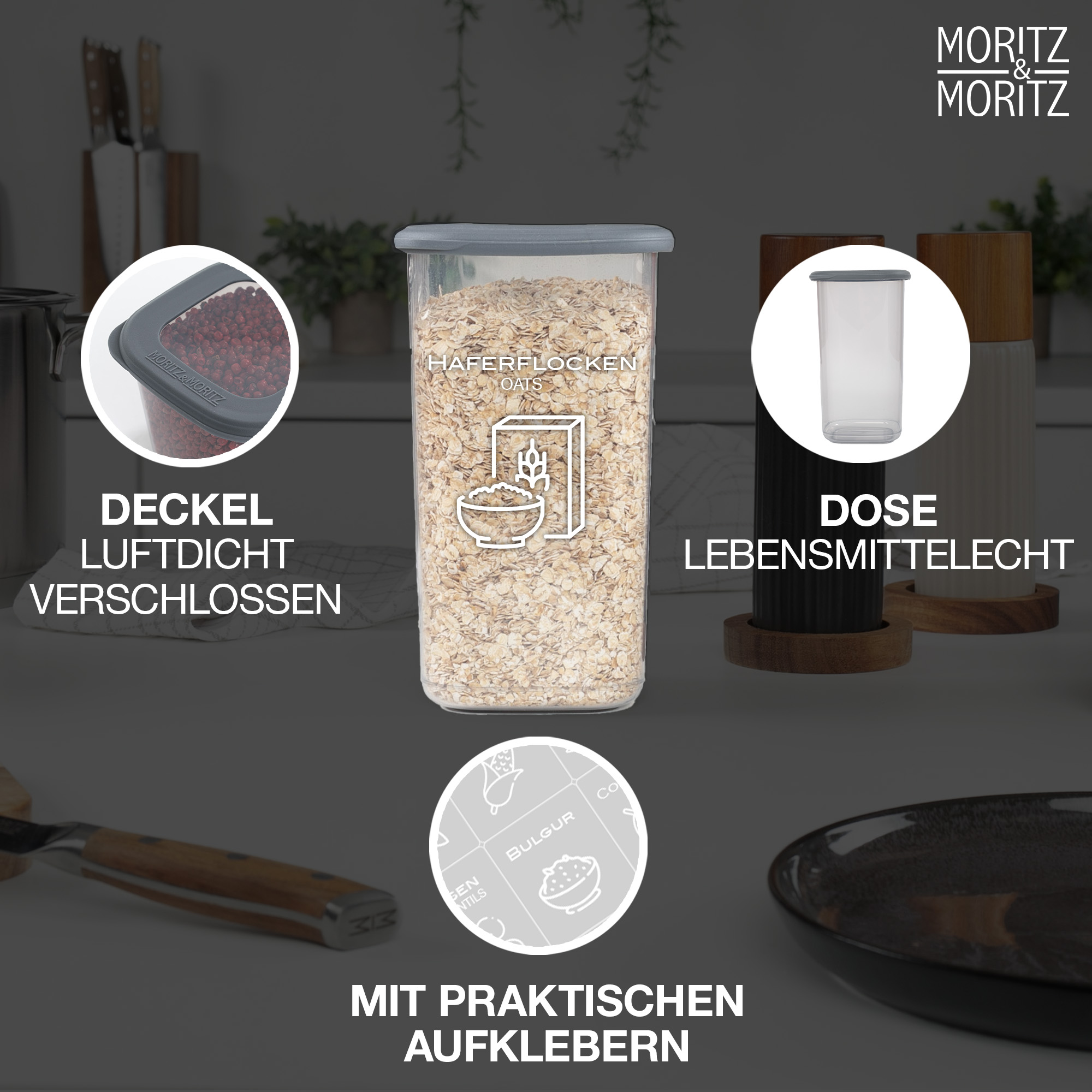 12er Vorratsdosen Set mit Deckel