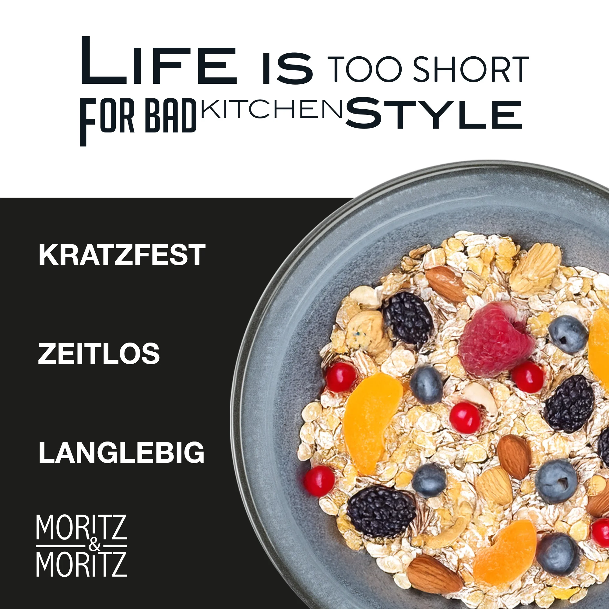 Zweiteiliges Set aus tiefblauen Keramikschüsseln mit glänzender Glasur, eine kleinere Schüssel steht in einer größeren