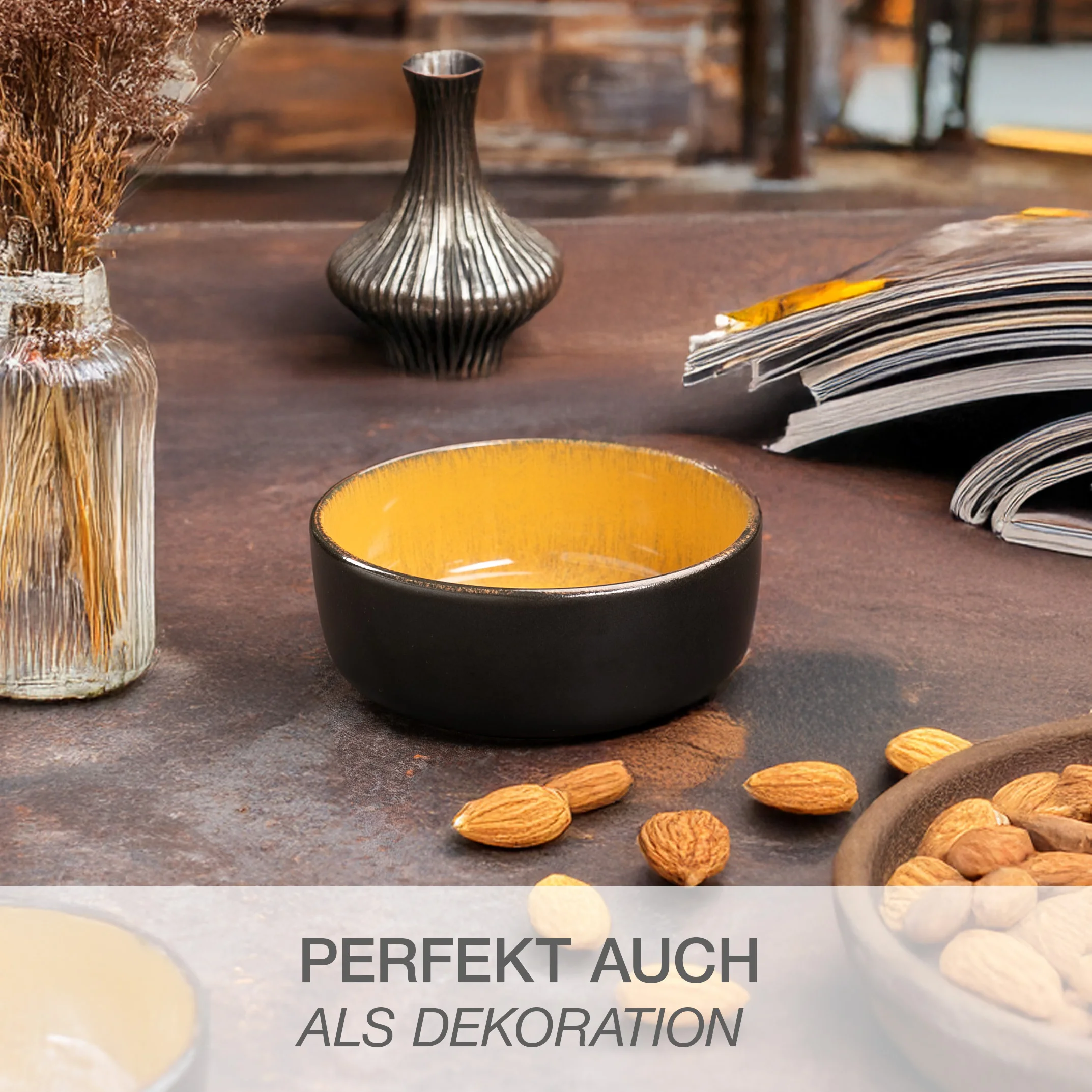 VIDA 6-teilig Müslibowl – Set Vintage, Farbwirkung bei Tages- und Kunstlicht