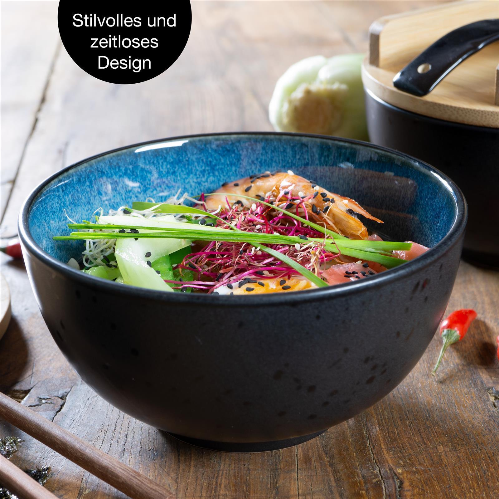 4-teiliges Miso-Schälchen-Set in Beige von M&M Gourmet, präsentiert auf hellem Hintergrund