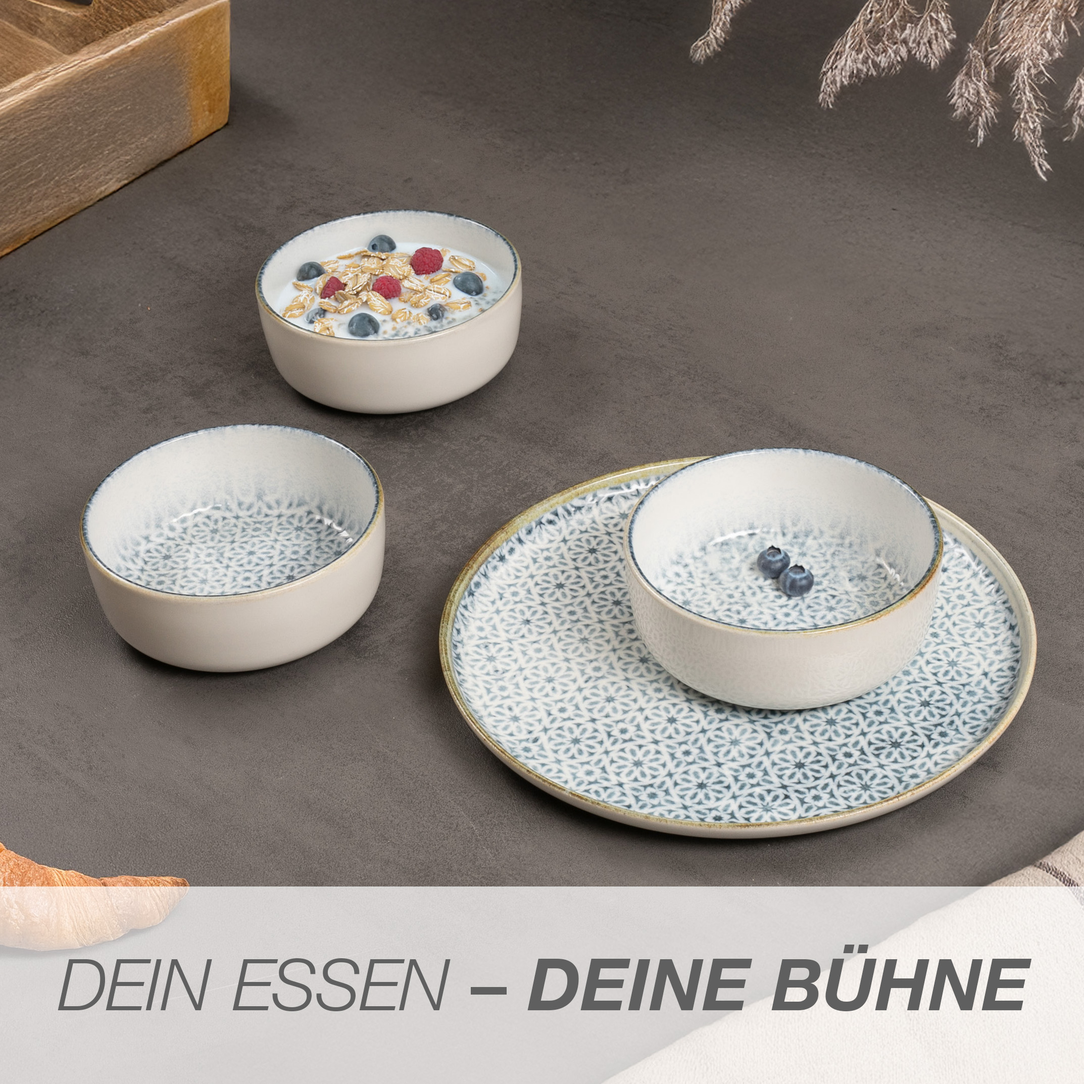 ALHAMBRA Müslibowls 6-teilig blau
