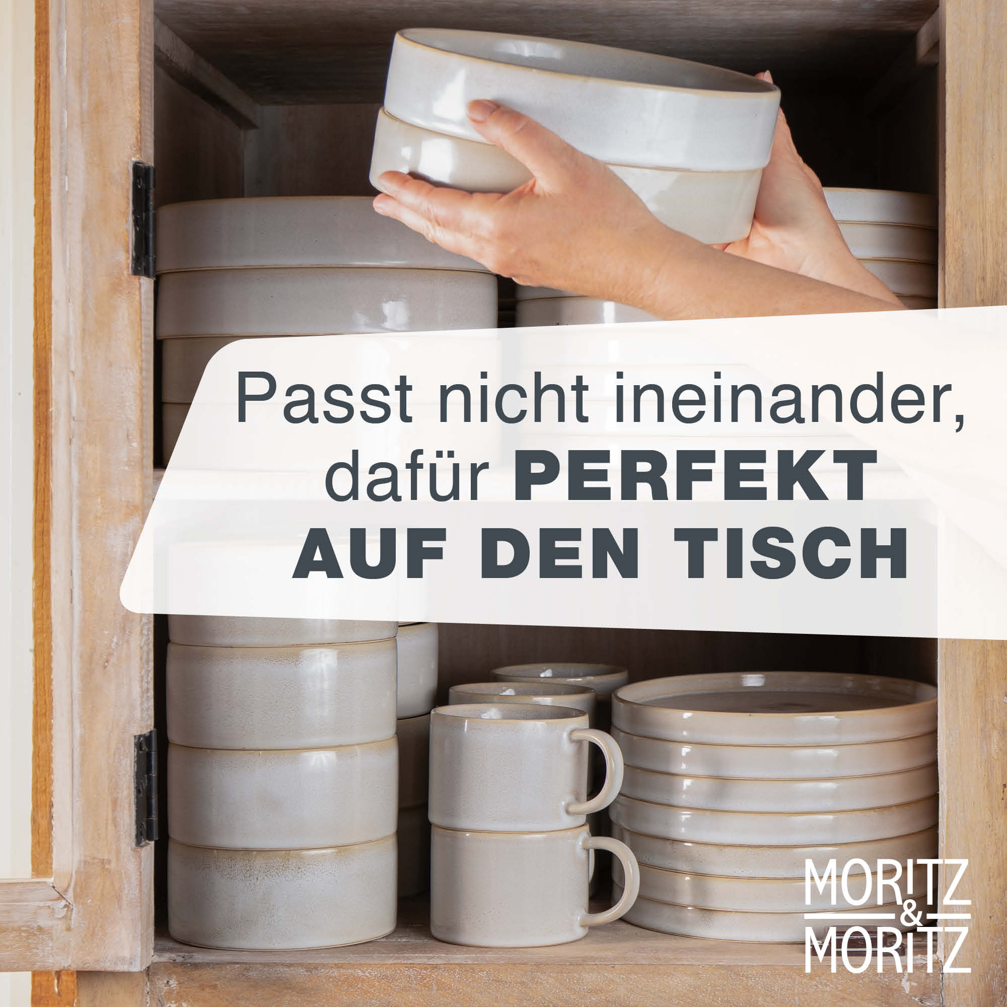 CASTELLO 40-teilig Geschirr Set Beige